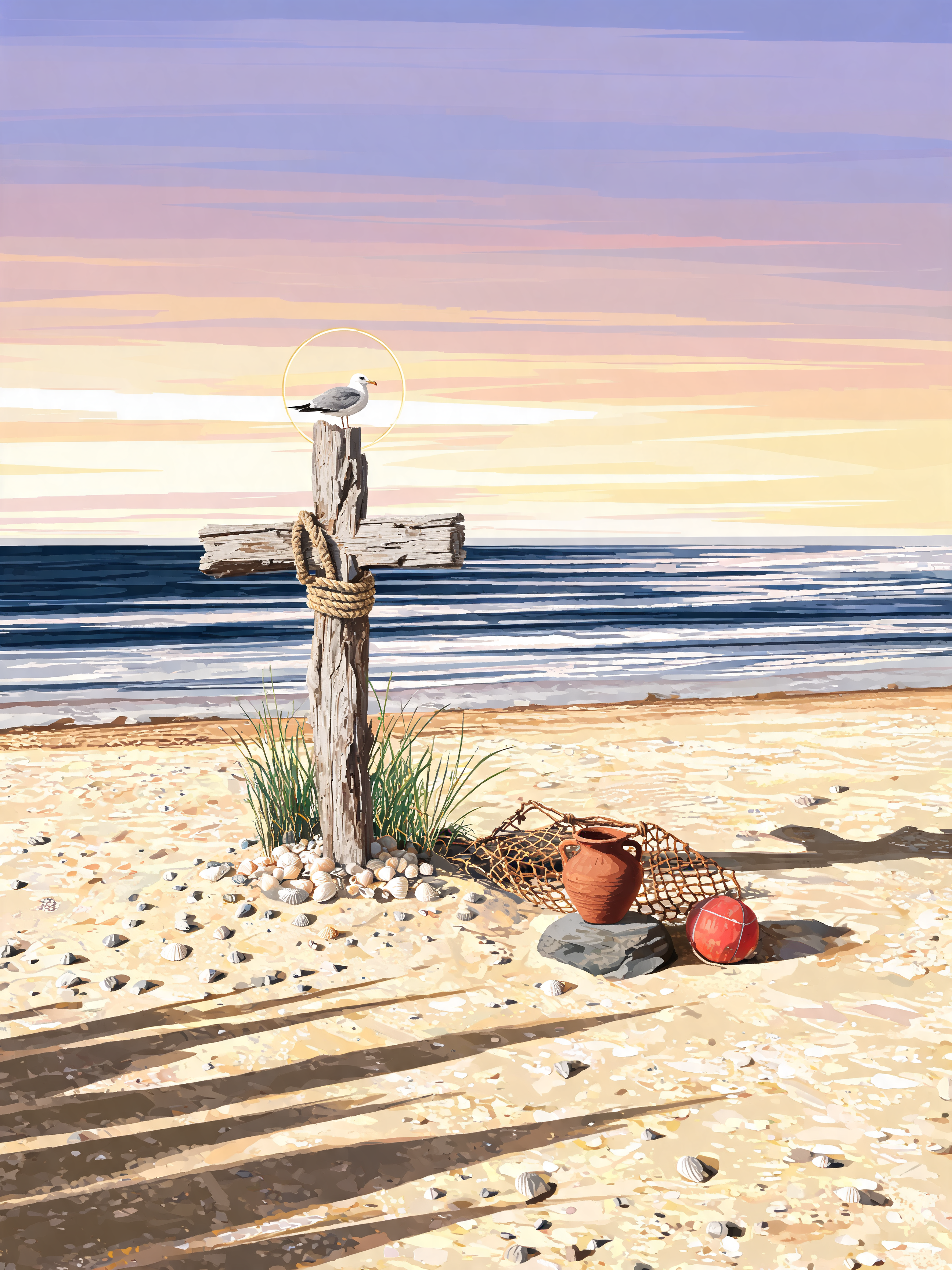 Driftwood Beach Cross
