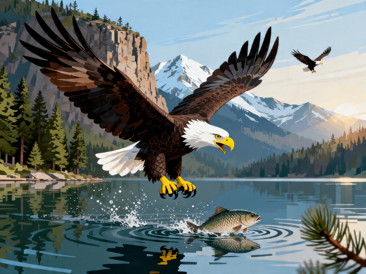 Eagle Fish Catch - Escape by Numbers