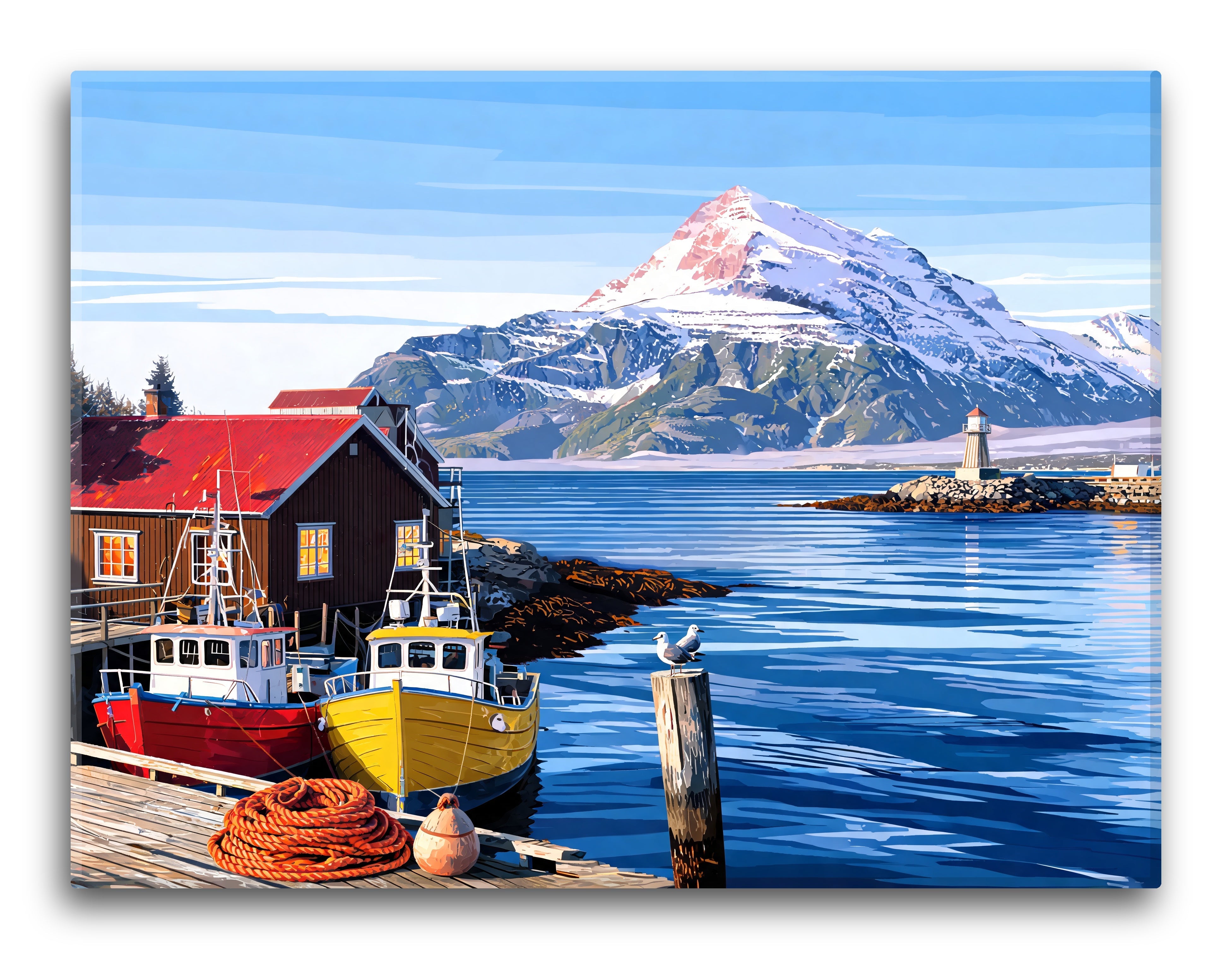 Esja Harbor Panorama