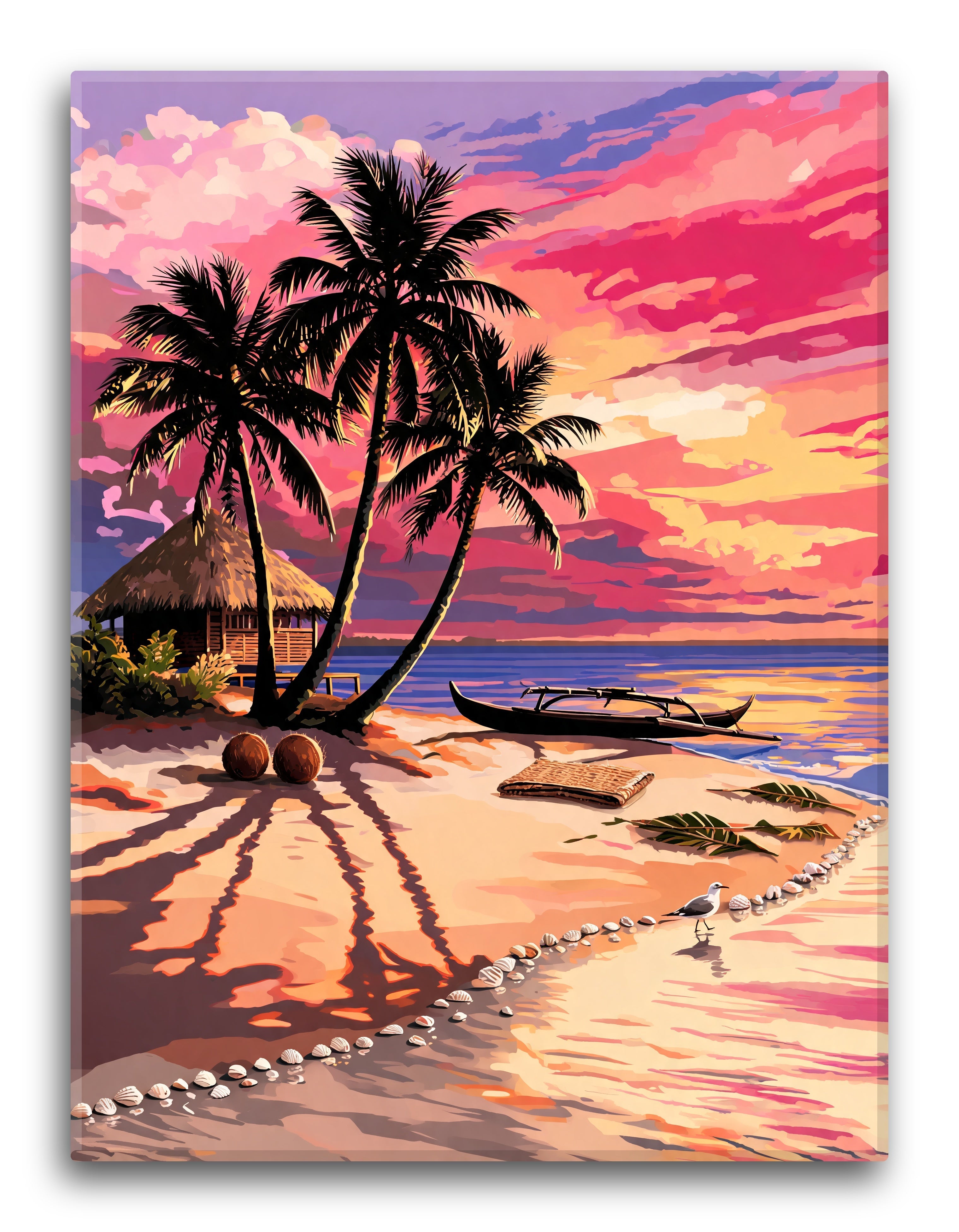 Fijian Palm Reflection