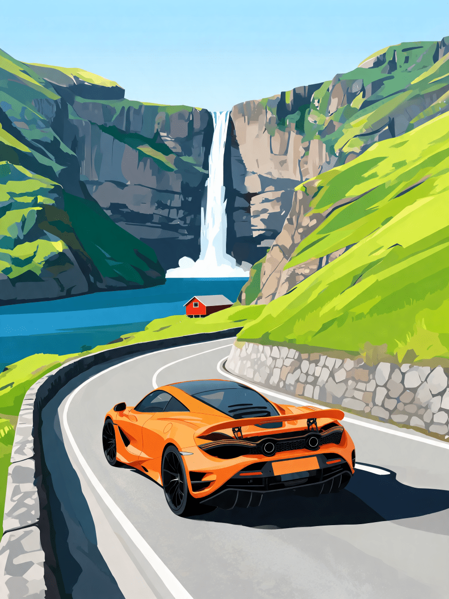 Fjord Waterfall Pass - Escape by Numbers