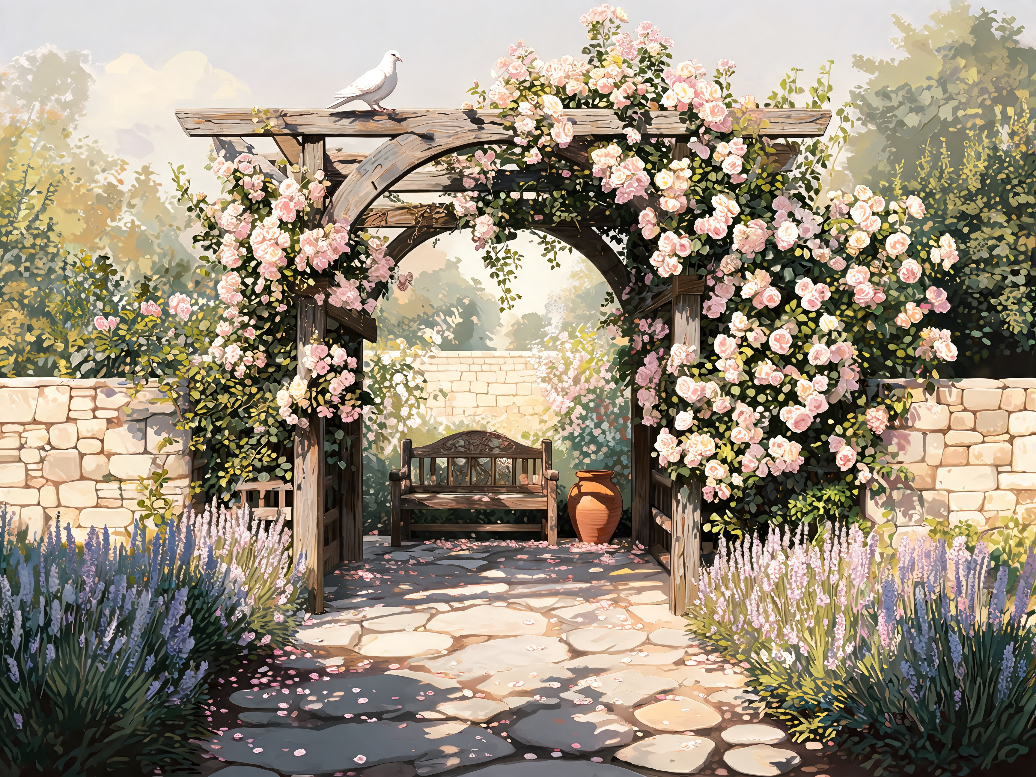 Flagstone Rose Path