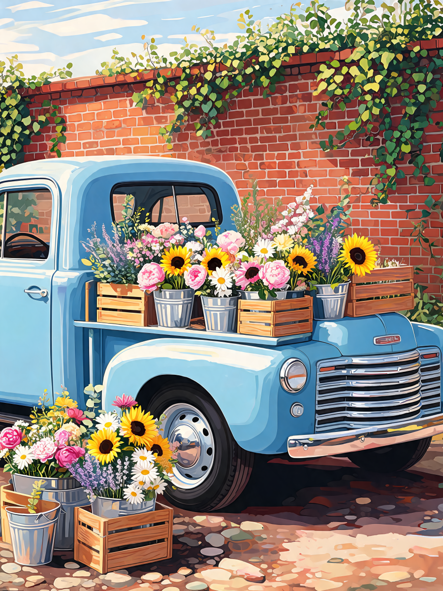 Flower Market Truck - Escape by Numbers