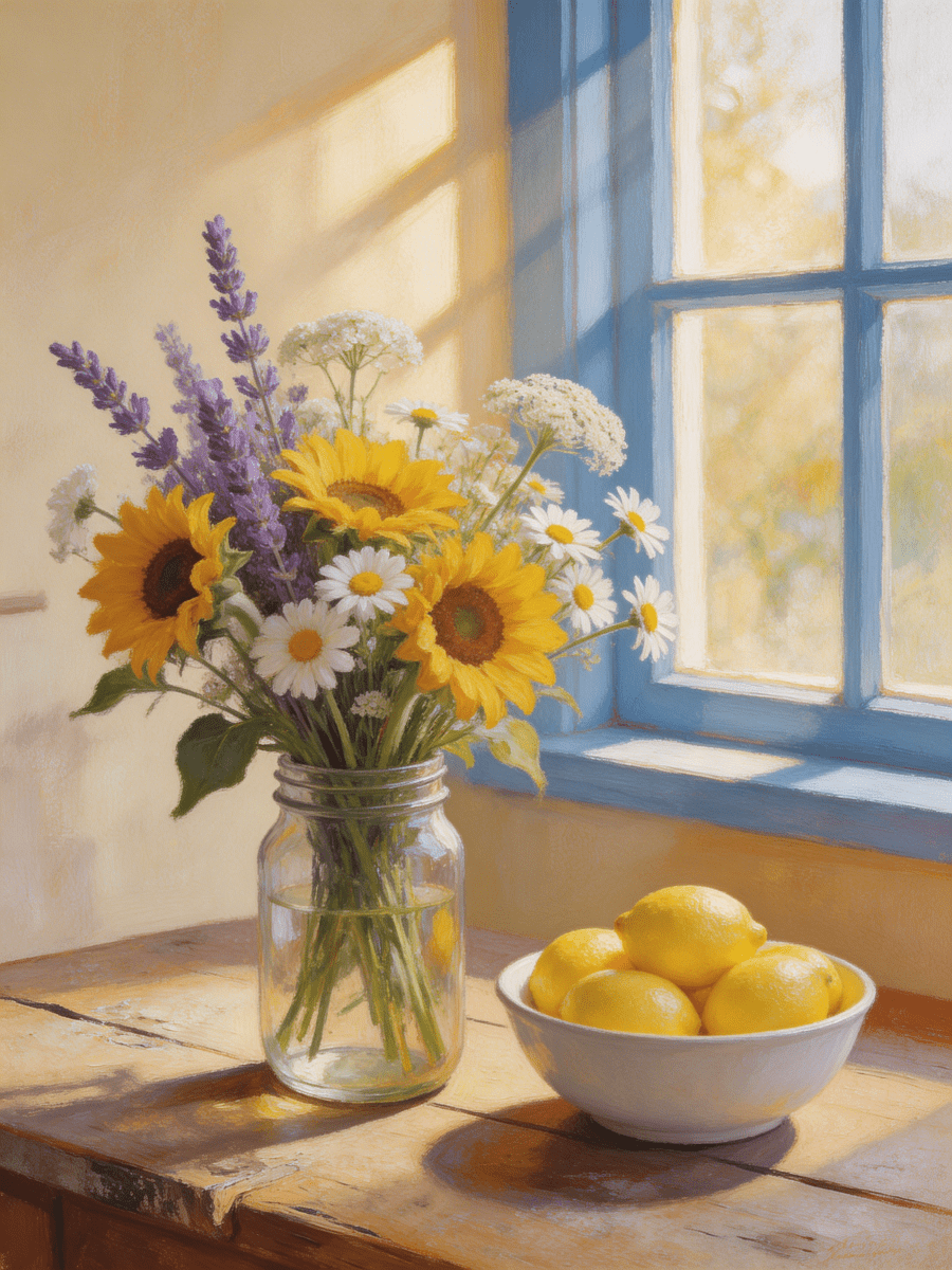 Flowers and Lemons - Escape by Numbers