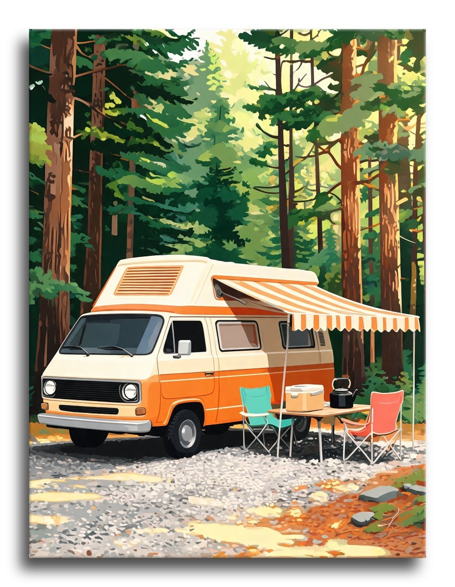 Forest Camper Glow - Escape by Numbers