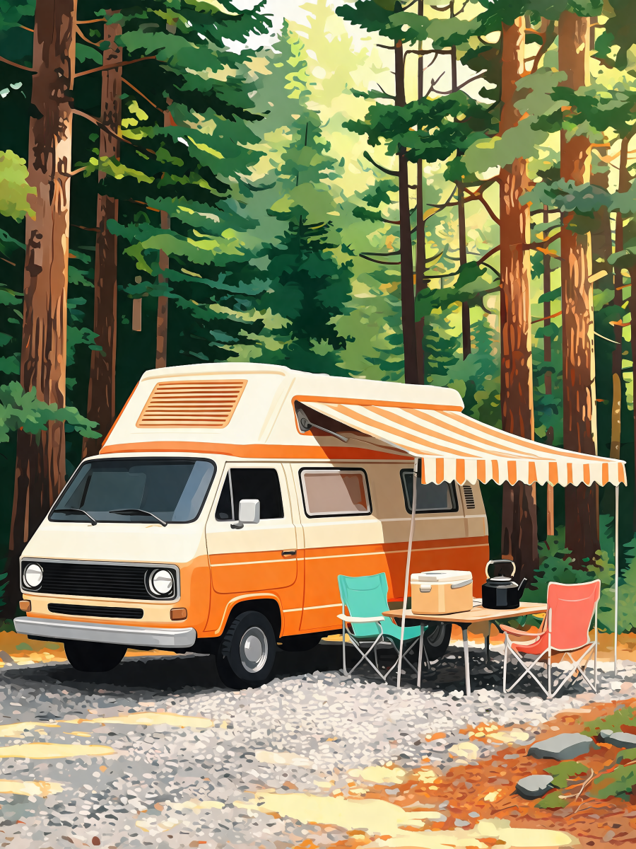Forest Camper Glow - Escape by Numbers