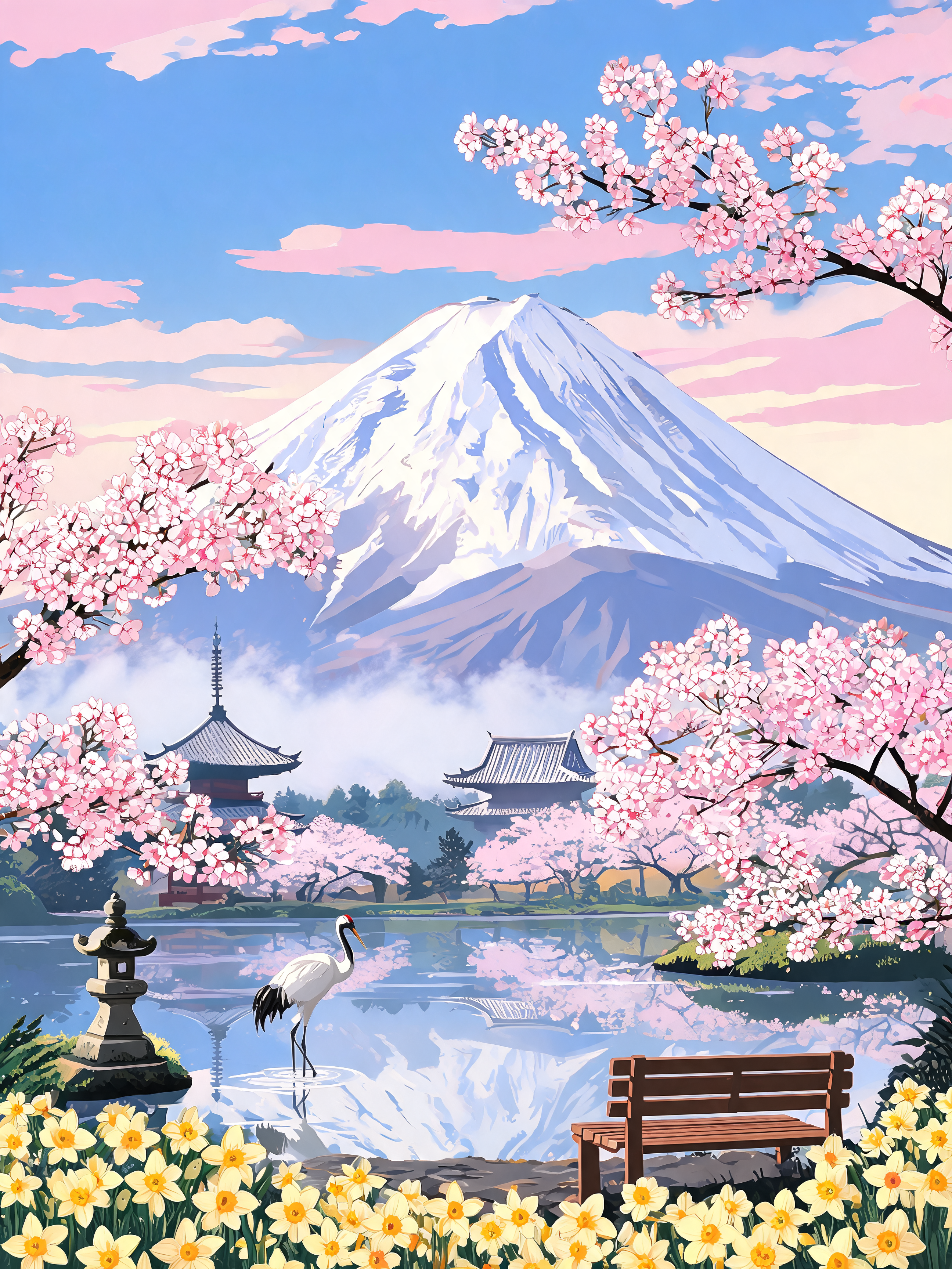 Fuji Blossom Frame