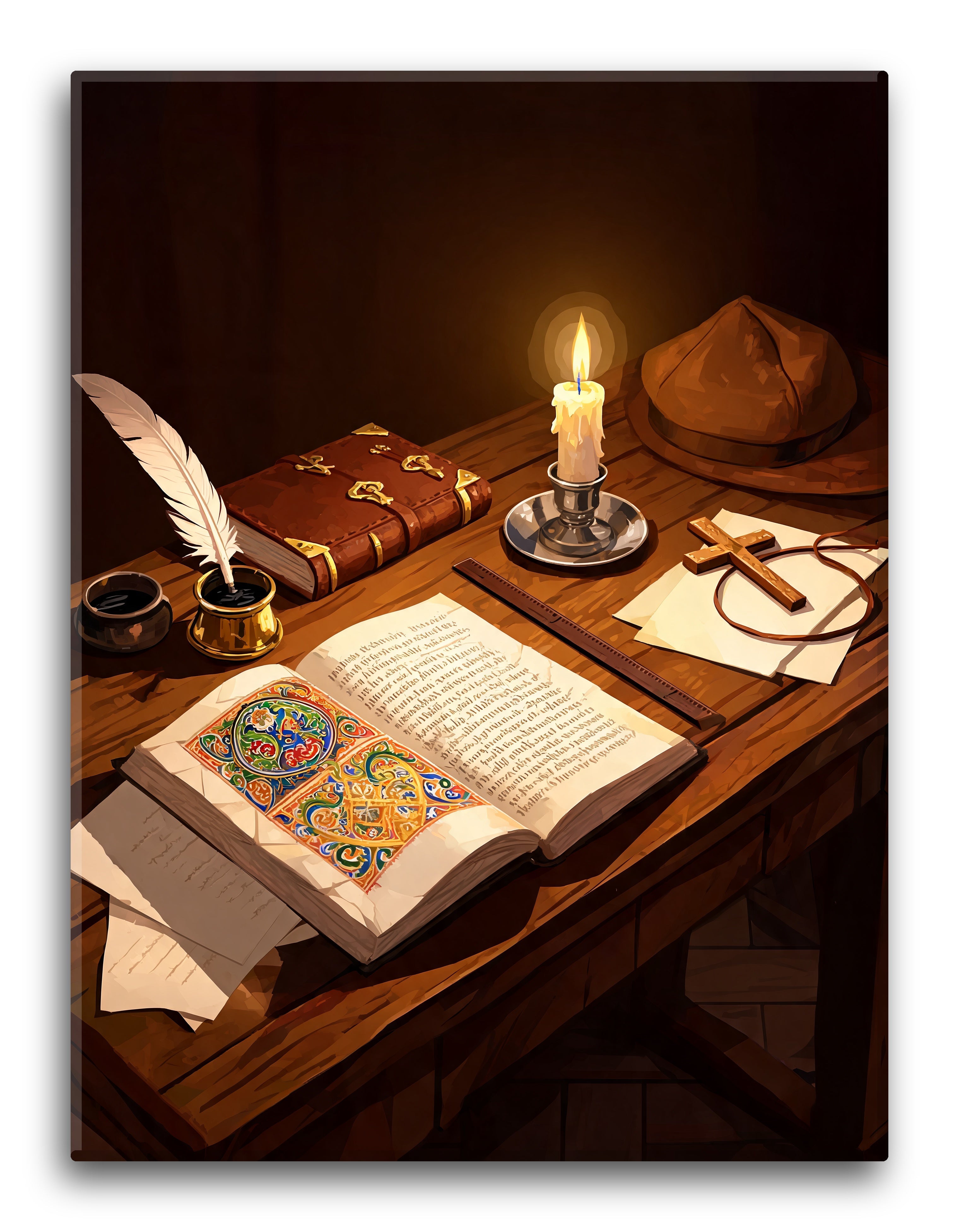 Gilded Manuscript Page