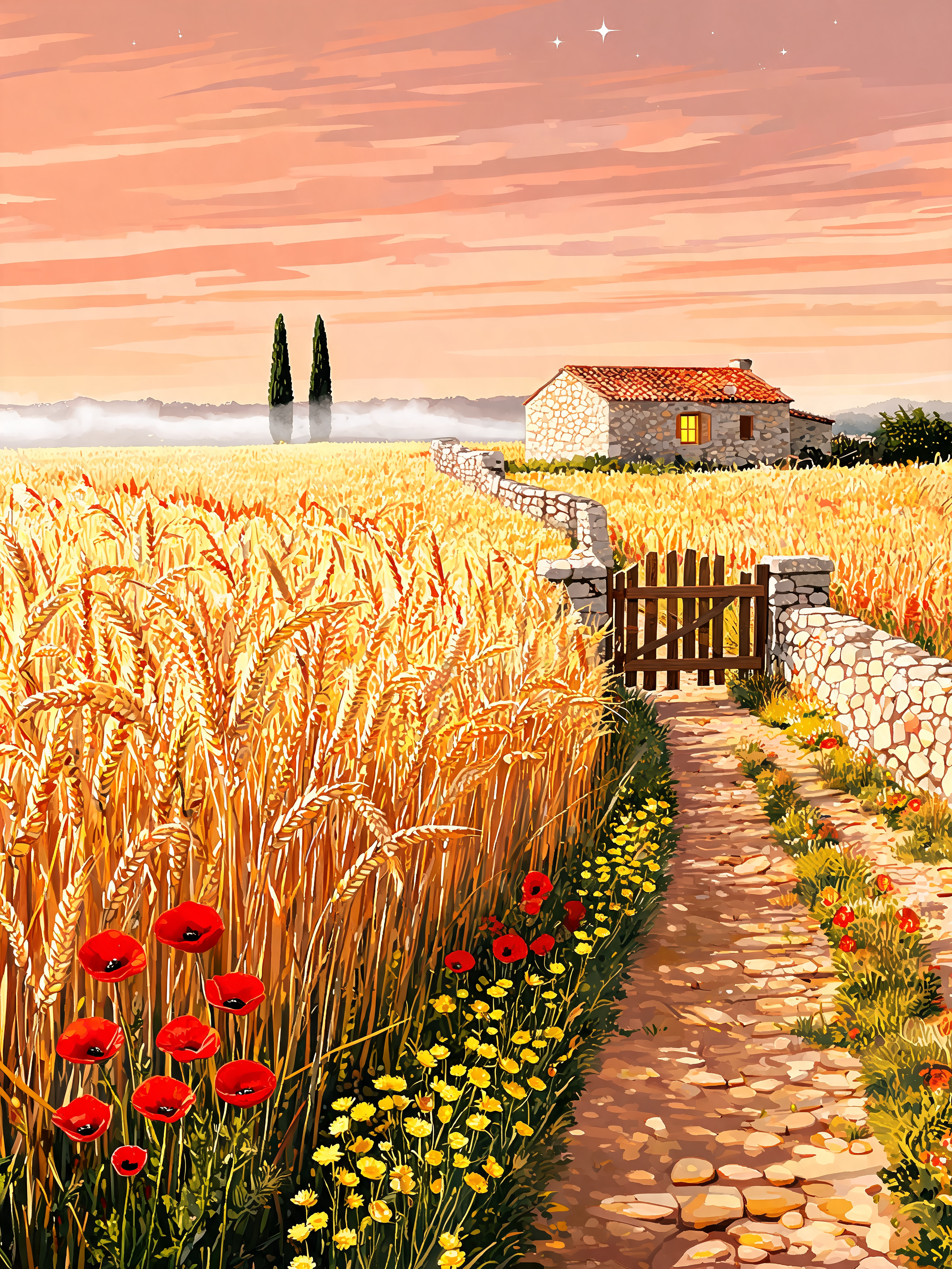 Golden Wheat Farmhouse