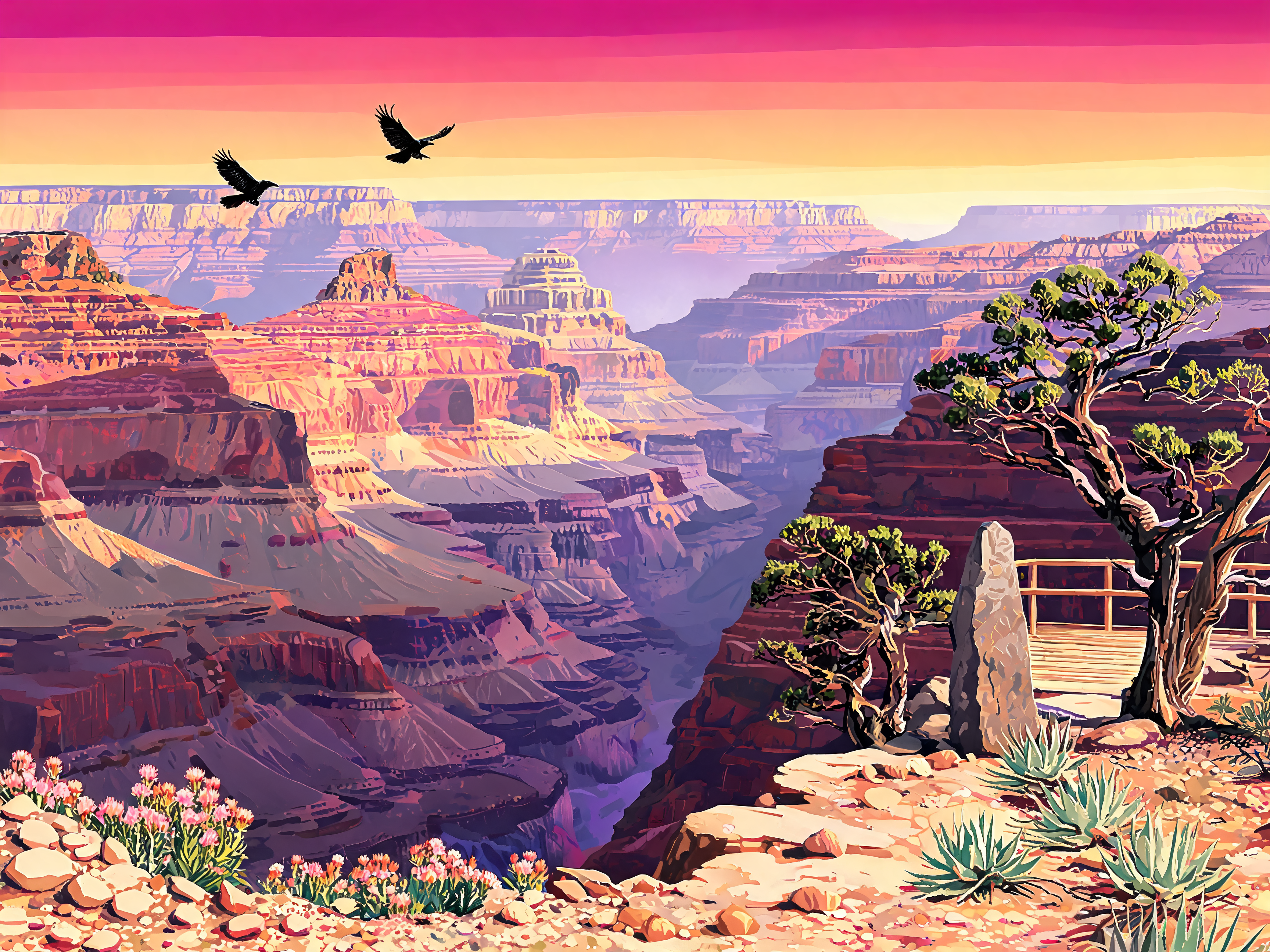 Grand Canyon Hazy Dusk