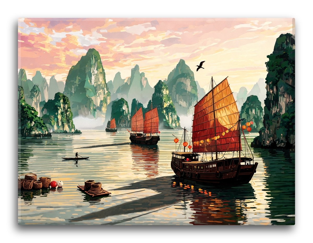 Halong Limestone Bay - Escape by Numbers