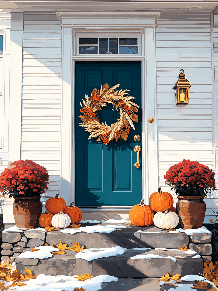 Harvest Wreath Door - Escape by Numbers