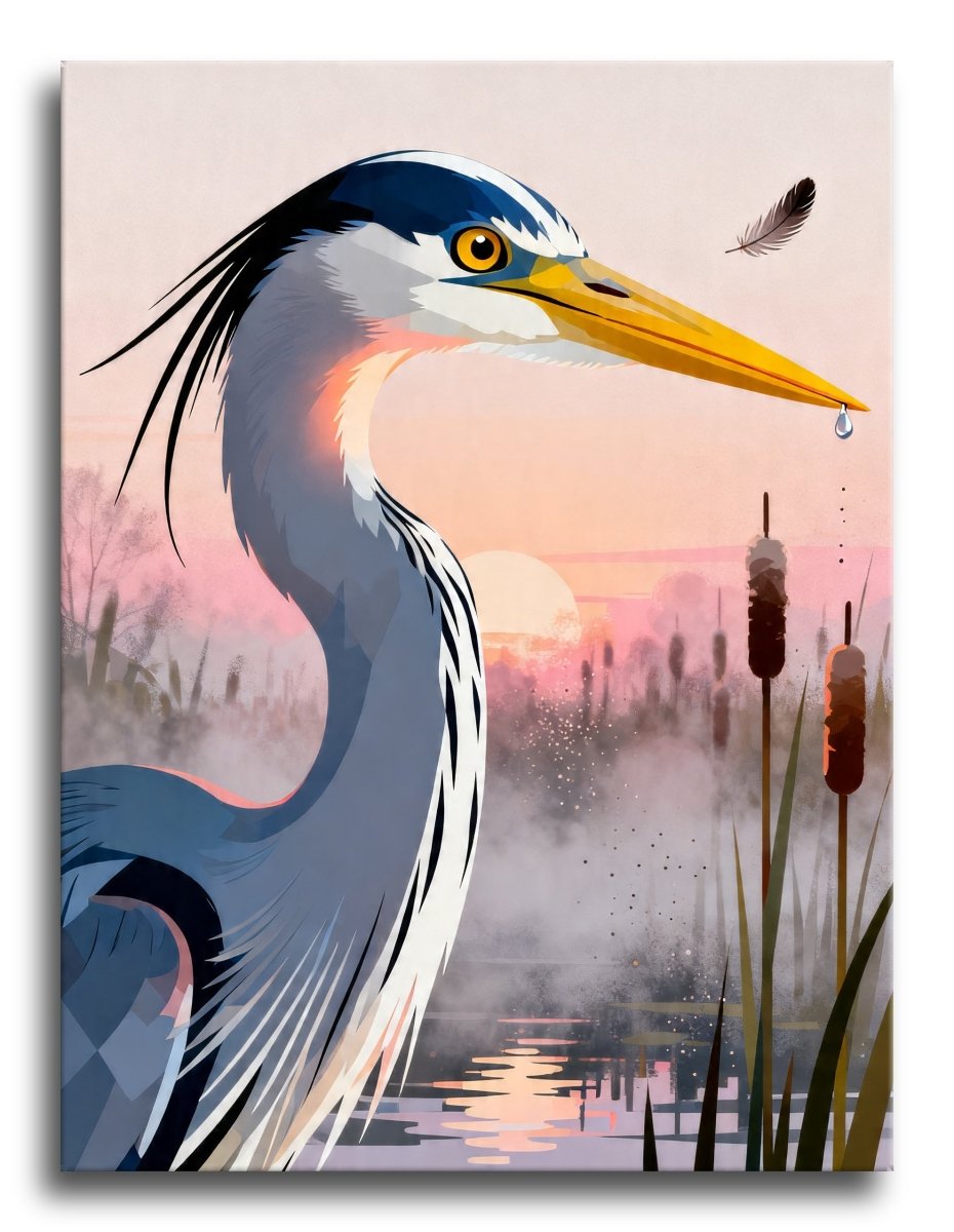 Heron Feather Misty - Escape by Numbers