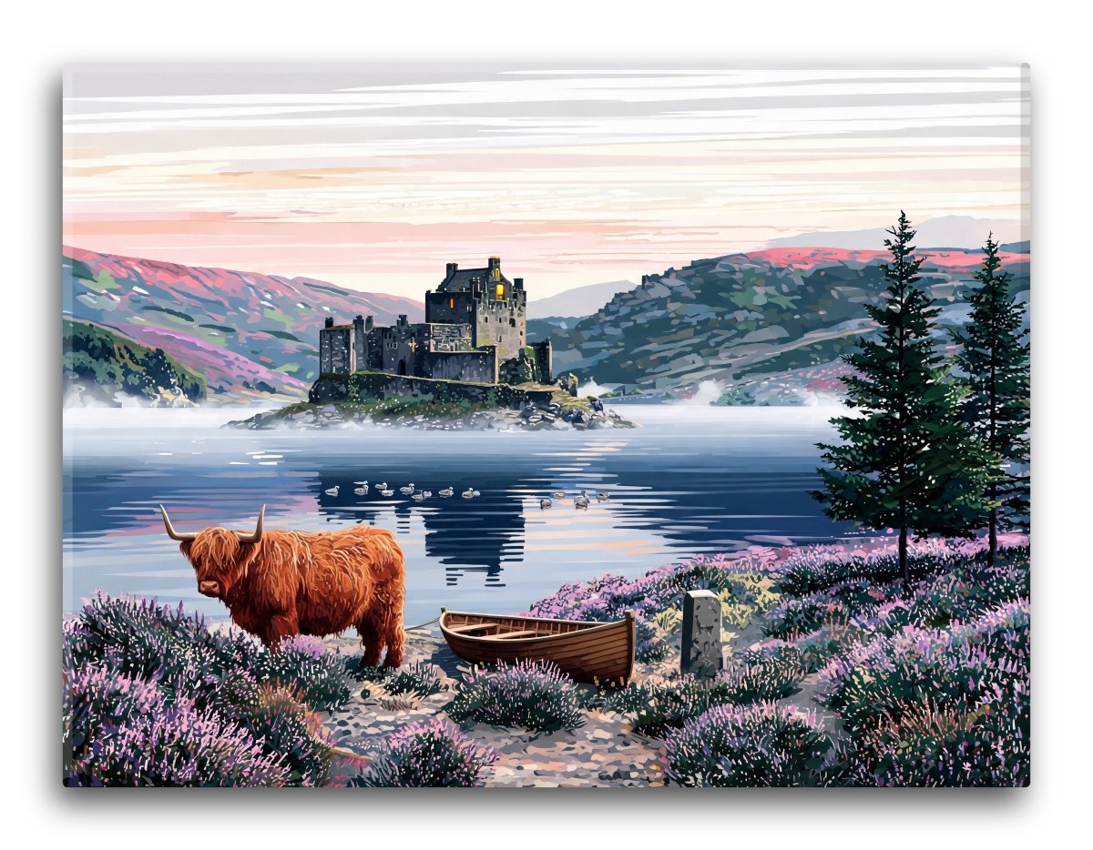 Highland Castle Predawn - Escape by Numbers