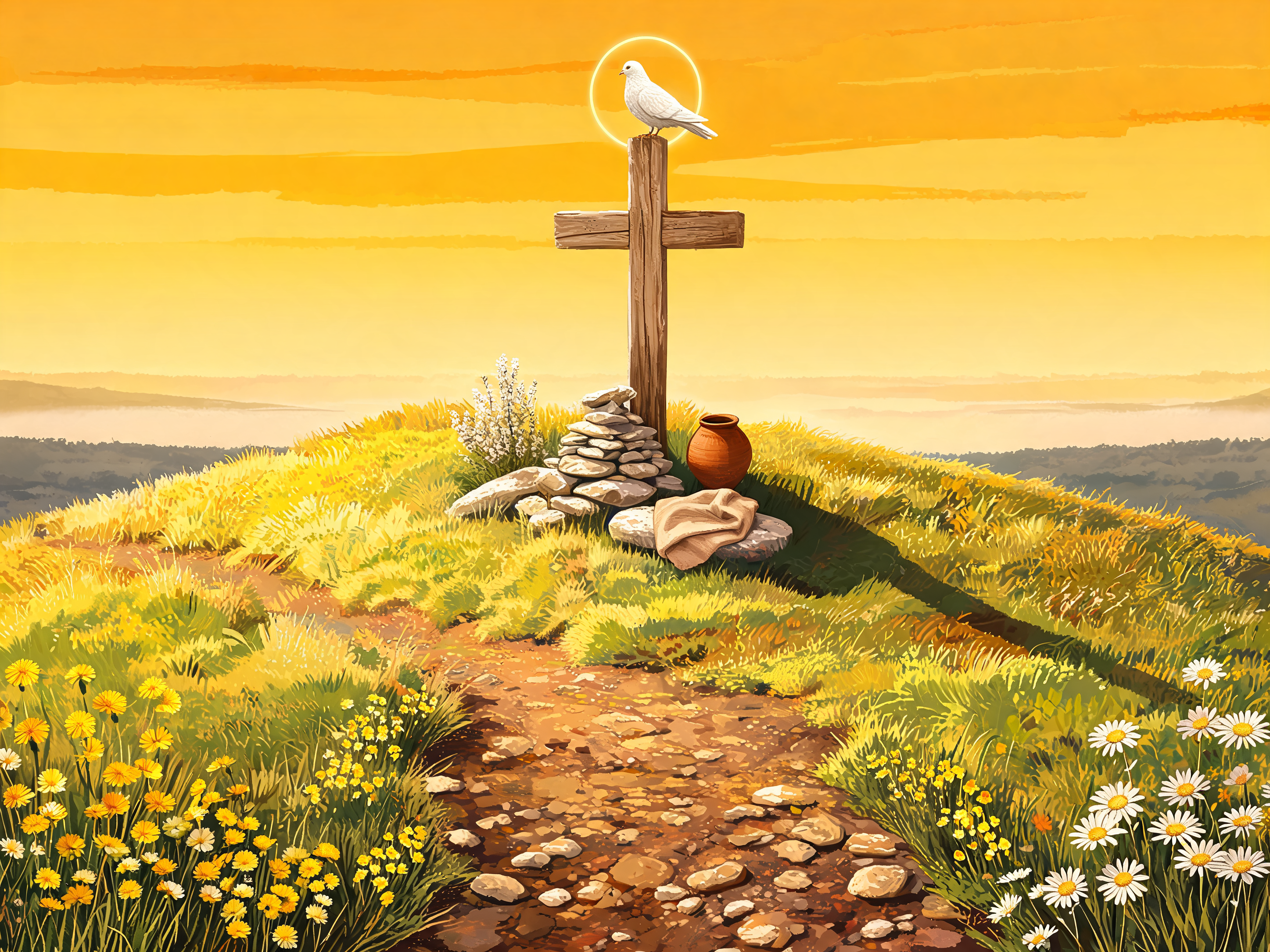 Hilltop Dove Cross