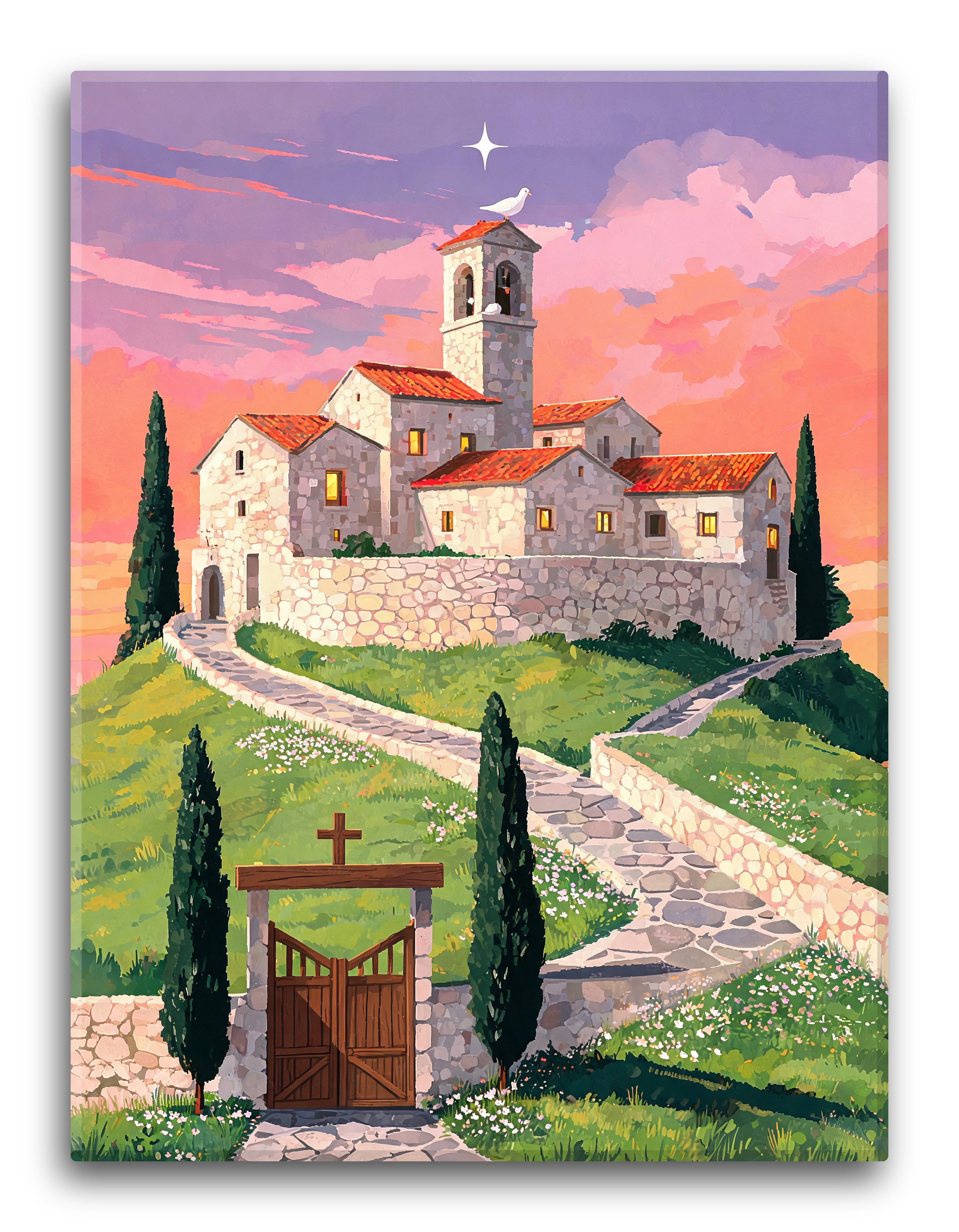 Hilltop Monastery Tiles