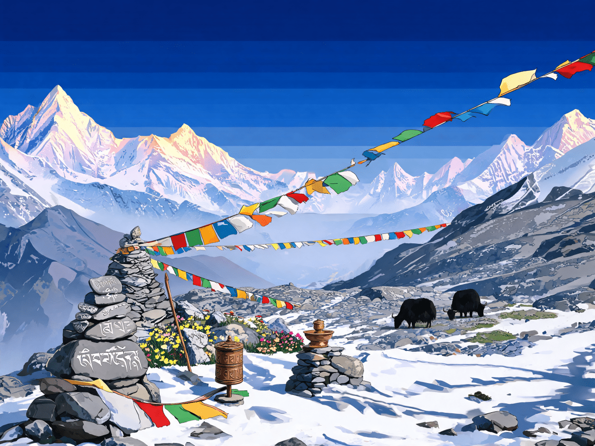 Himalayan Ridge Flags - Escape by Numbers