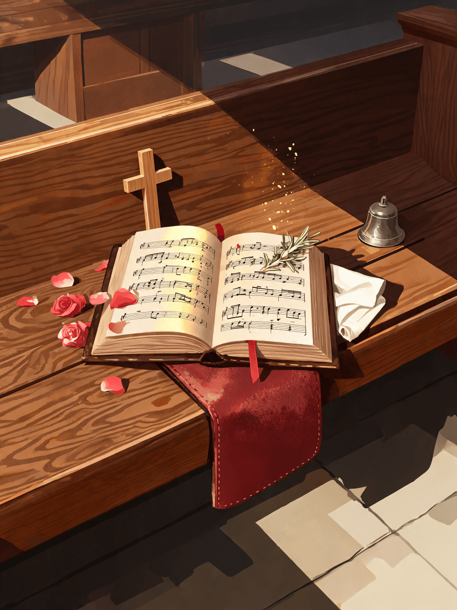 Hymnbook On Pew - Escape by Numbers