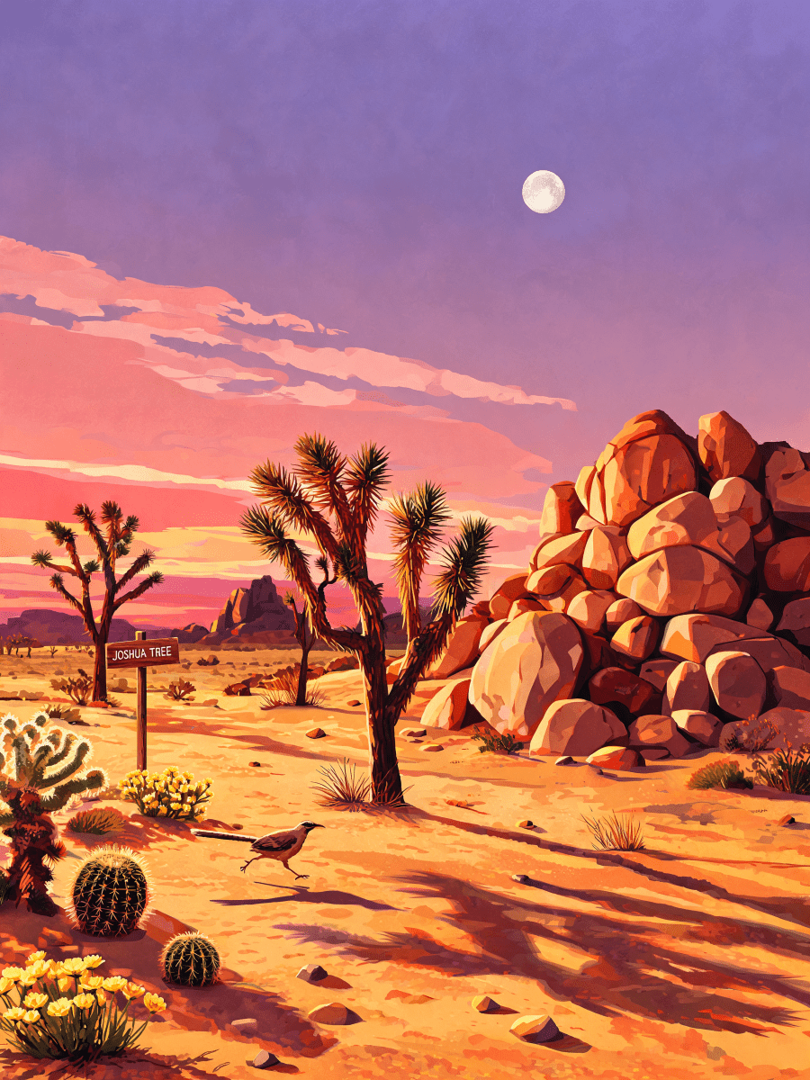 Joshua Tree Boulders - Escape by Numbers