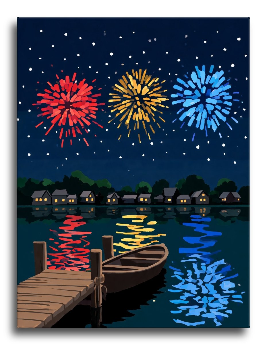 Lakeside Fireworks Bloom - Escape by Numbers