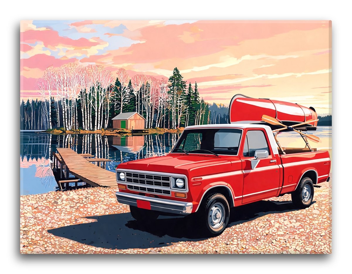 Lakeside Sunrise Pickup - Escape by Numbers