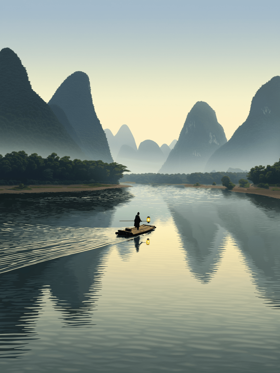 Li River - Escape by Numbers