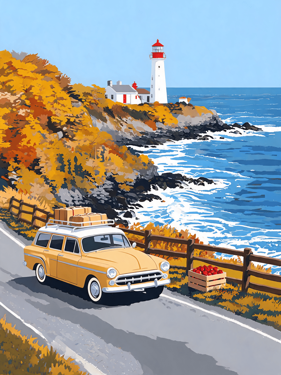 Lighthouse Road October - Escape by Numbers