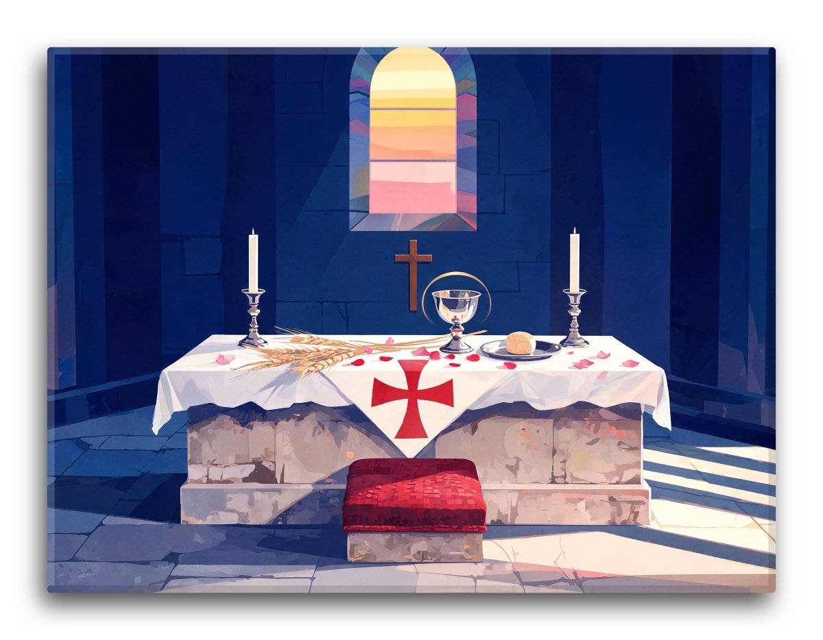 Linen Altar Cloth - Escape by Numbers