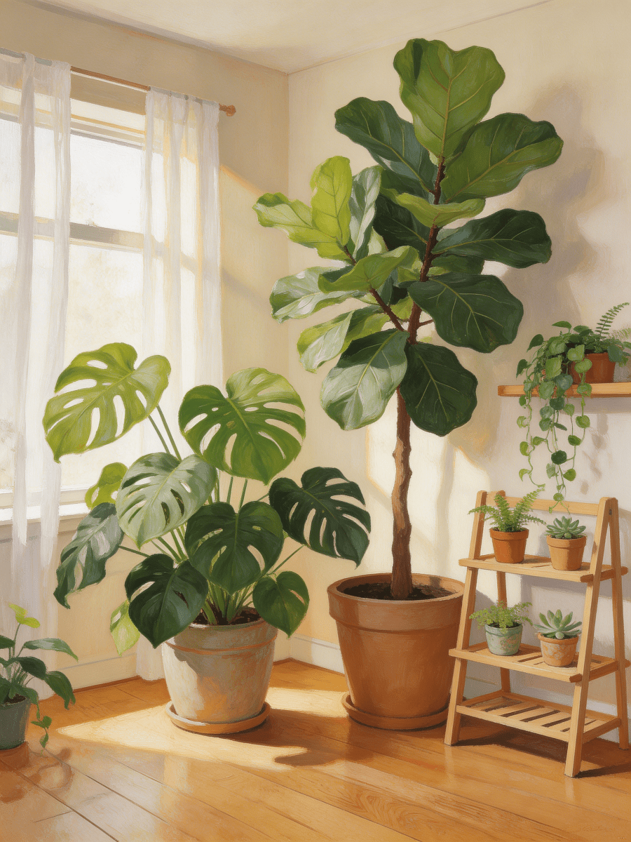 Lush Indoor Plants - Escape by Numbers