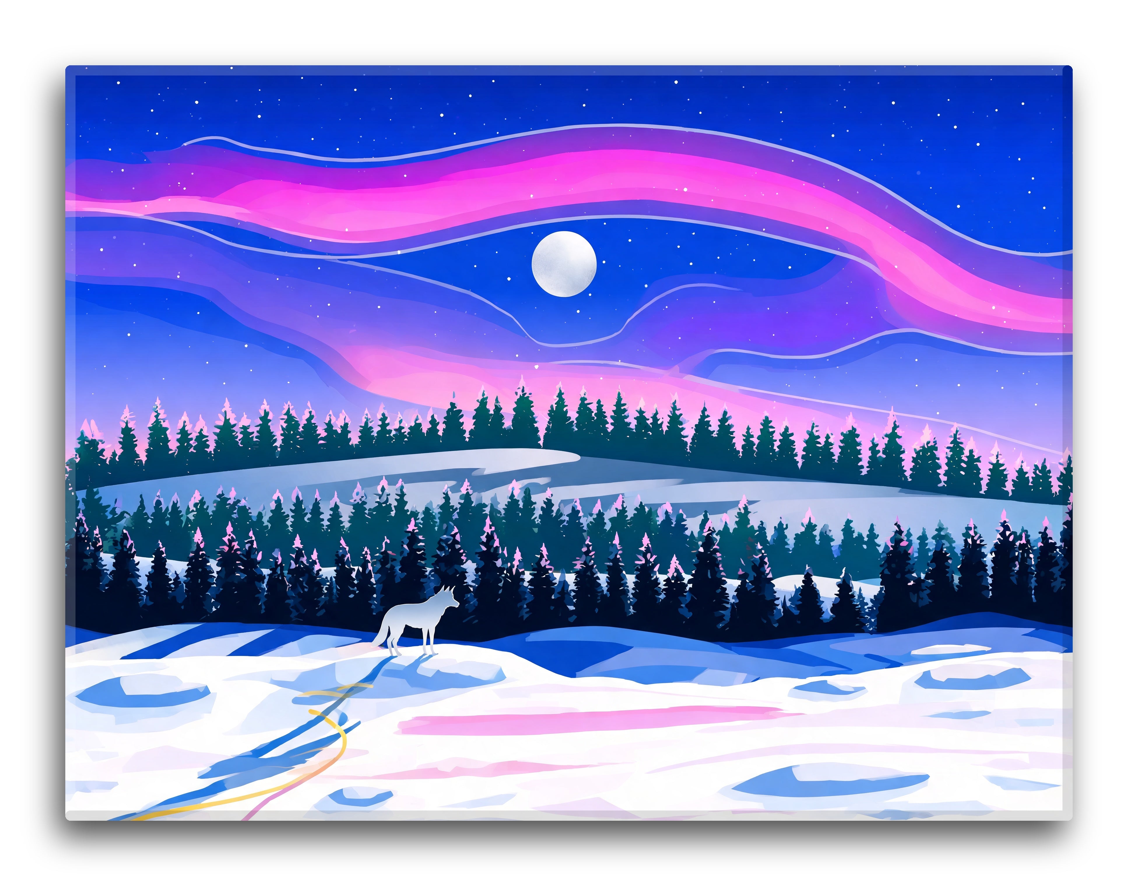 Magenta Aurora Pines