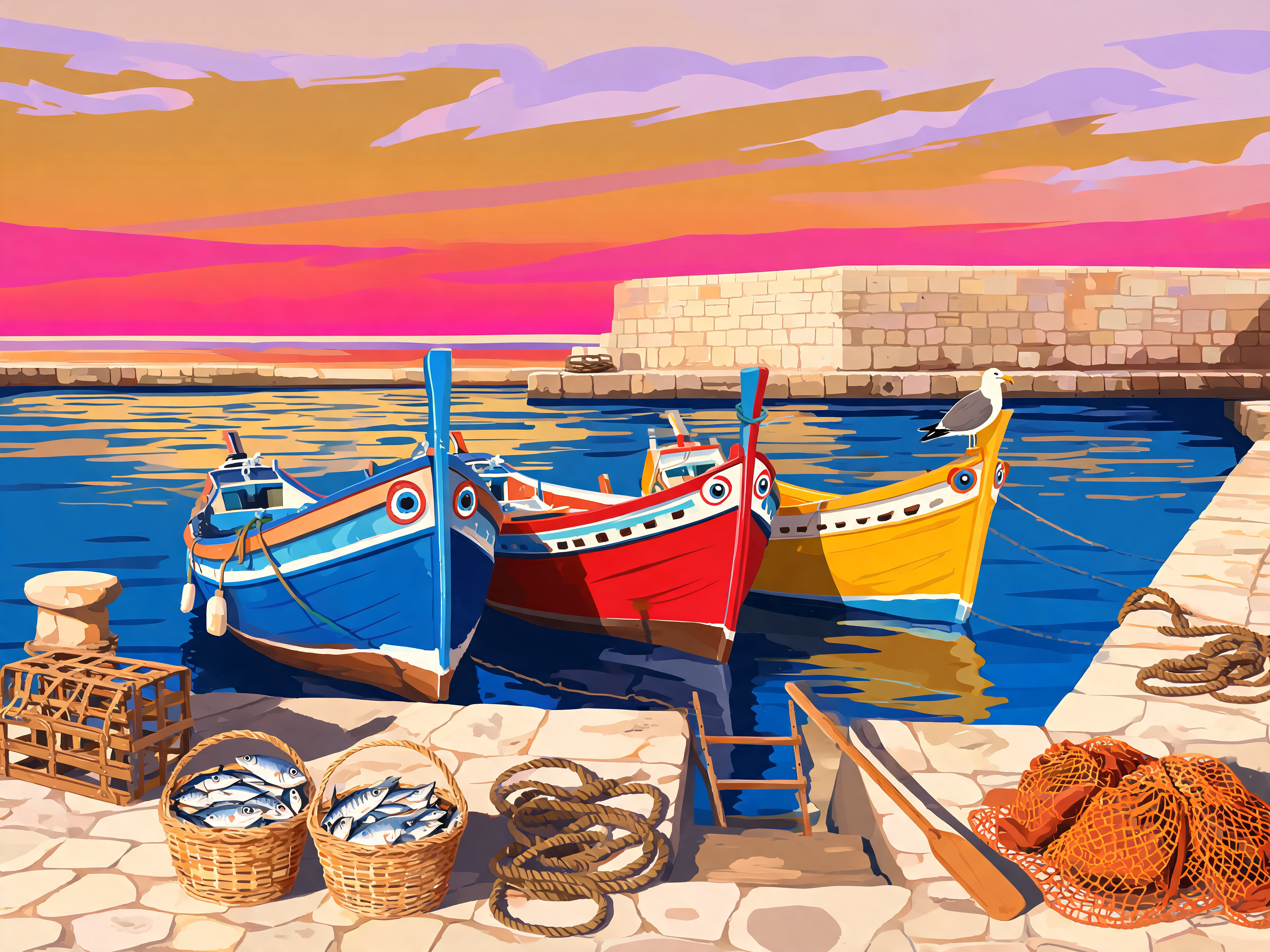 Maltese Harbor Glow