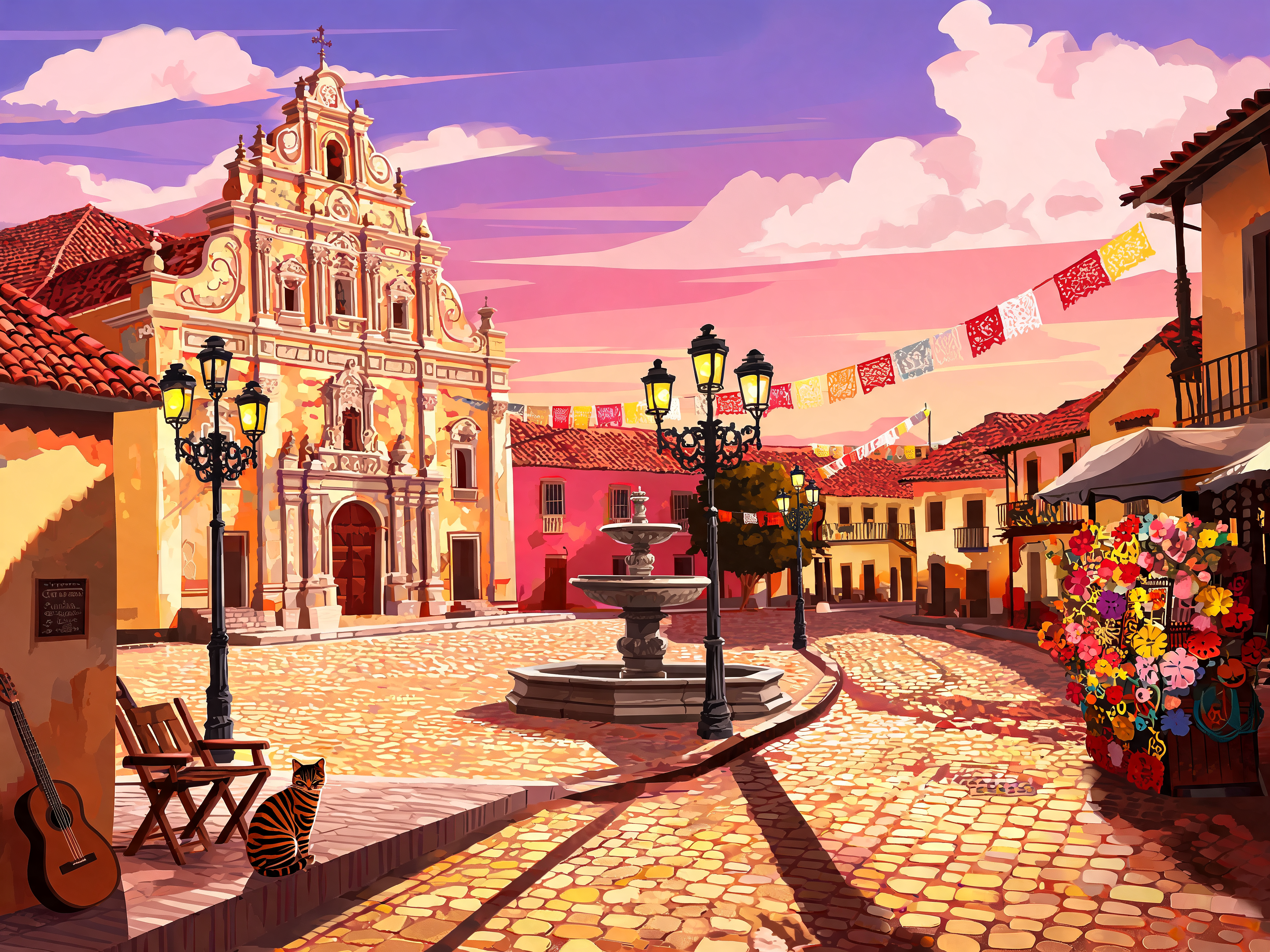 Mexican Tile Square