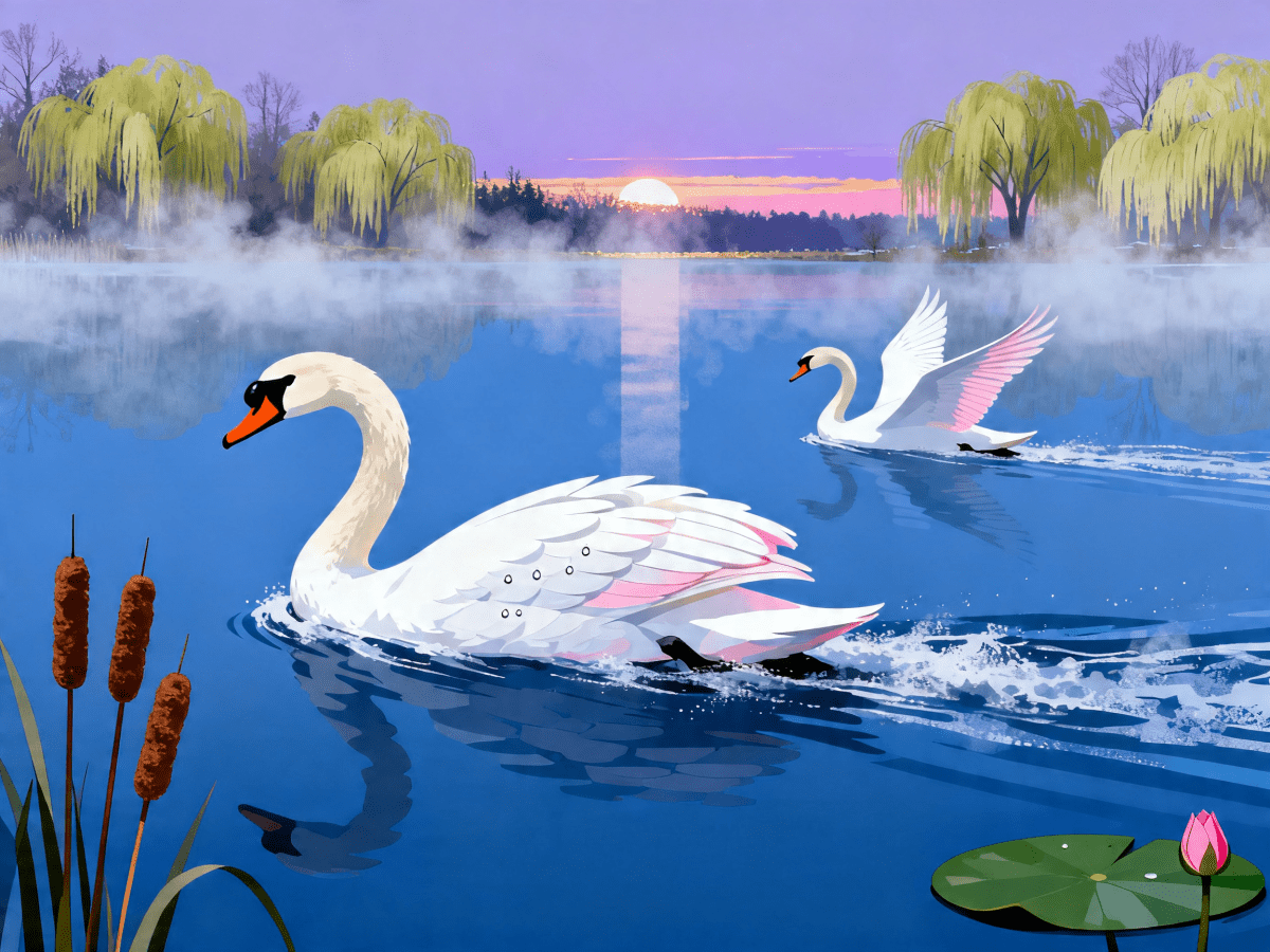 Misty Swan Lake - Escape by Numbers