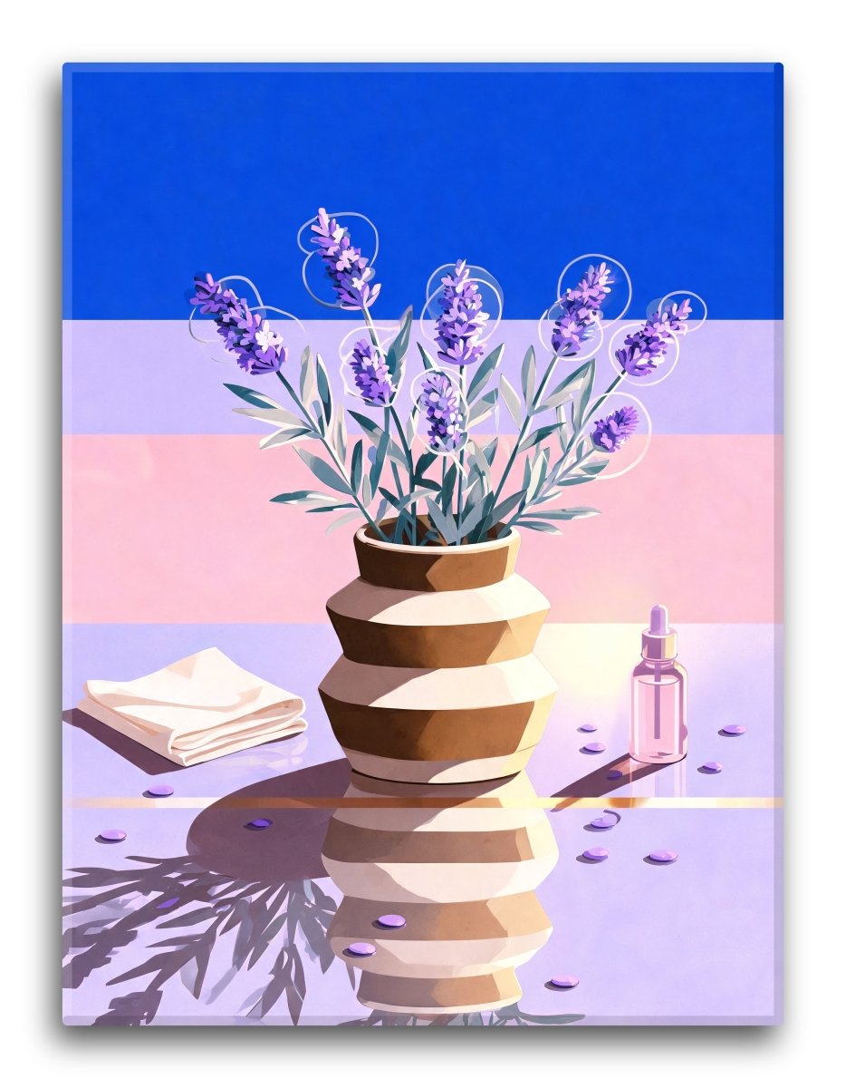 Modernist Lavender Jar - Escape by Numbers