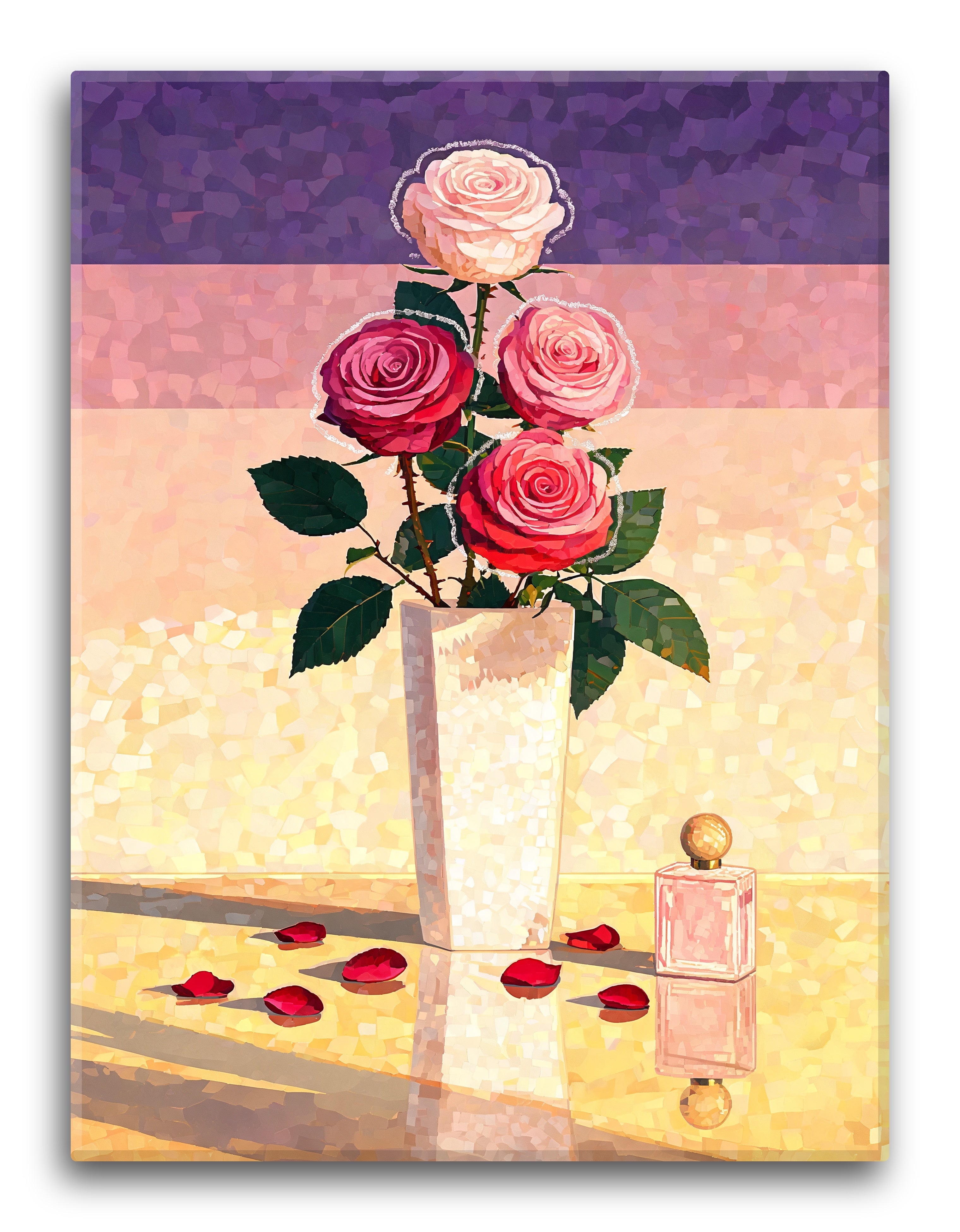 Modernist Rose Composition