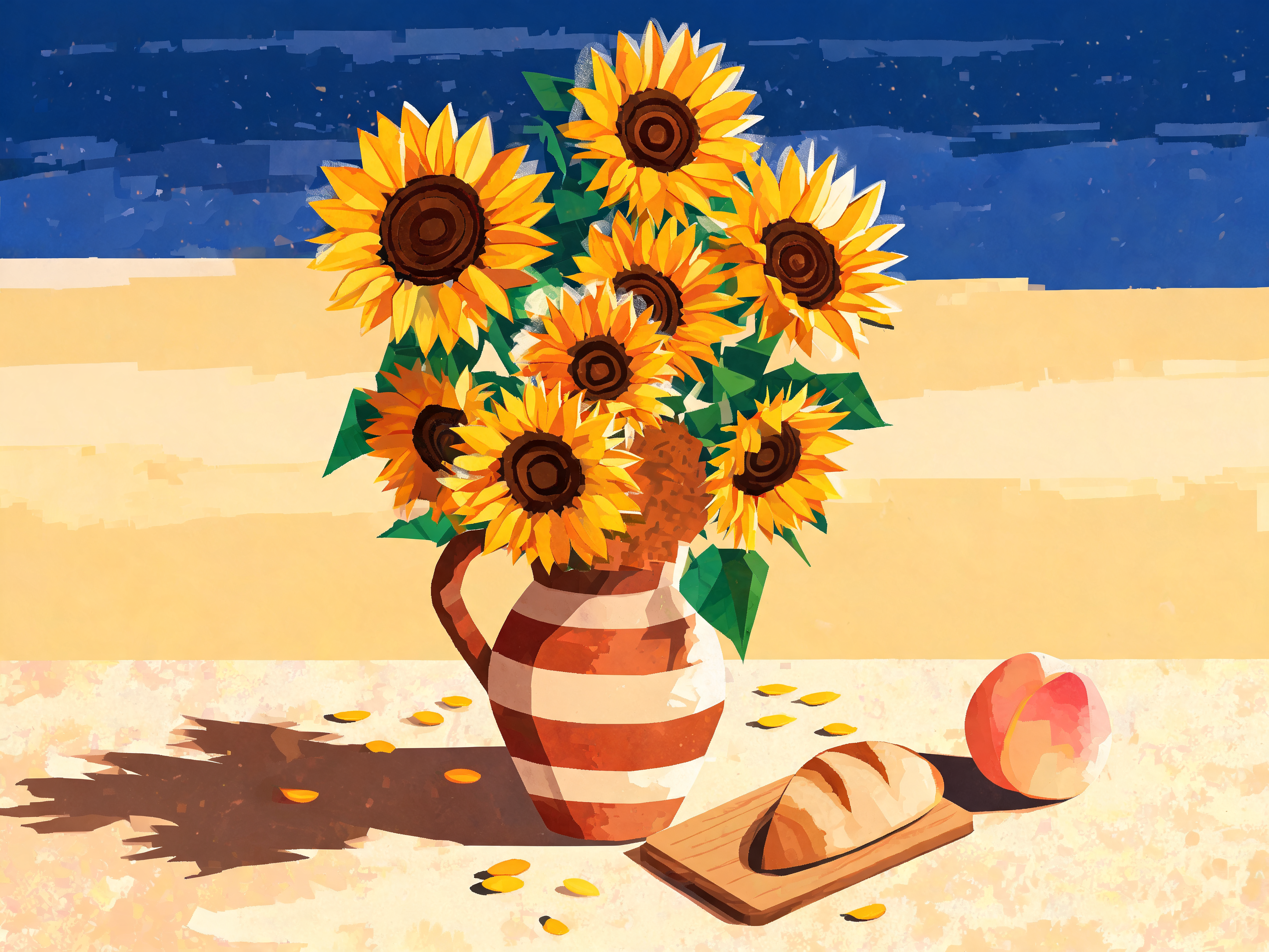Modernist Sunflower Bouquet