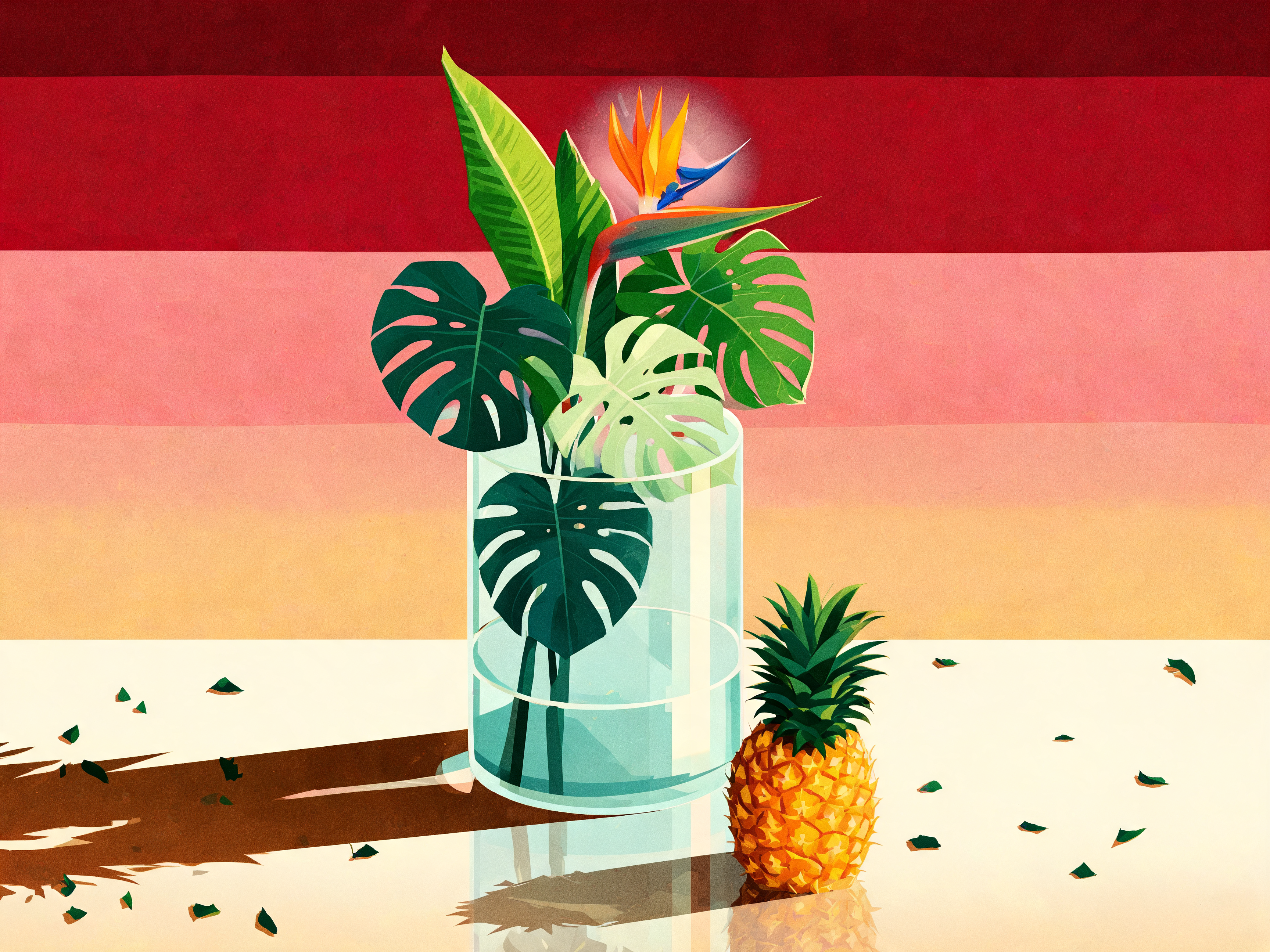 Modernist Tropical Fronds