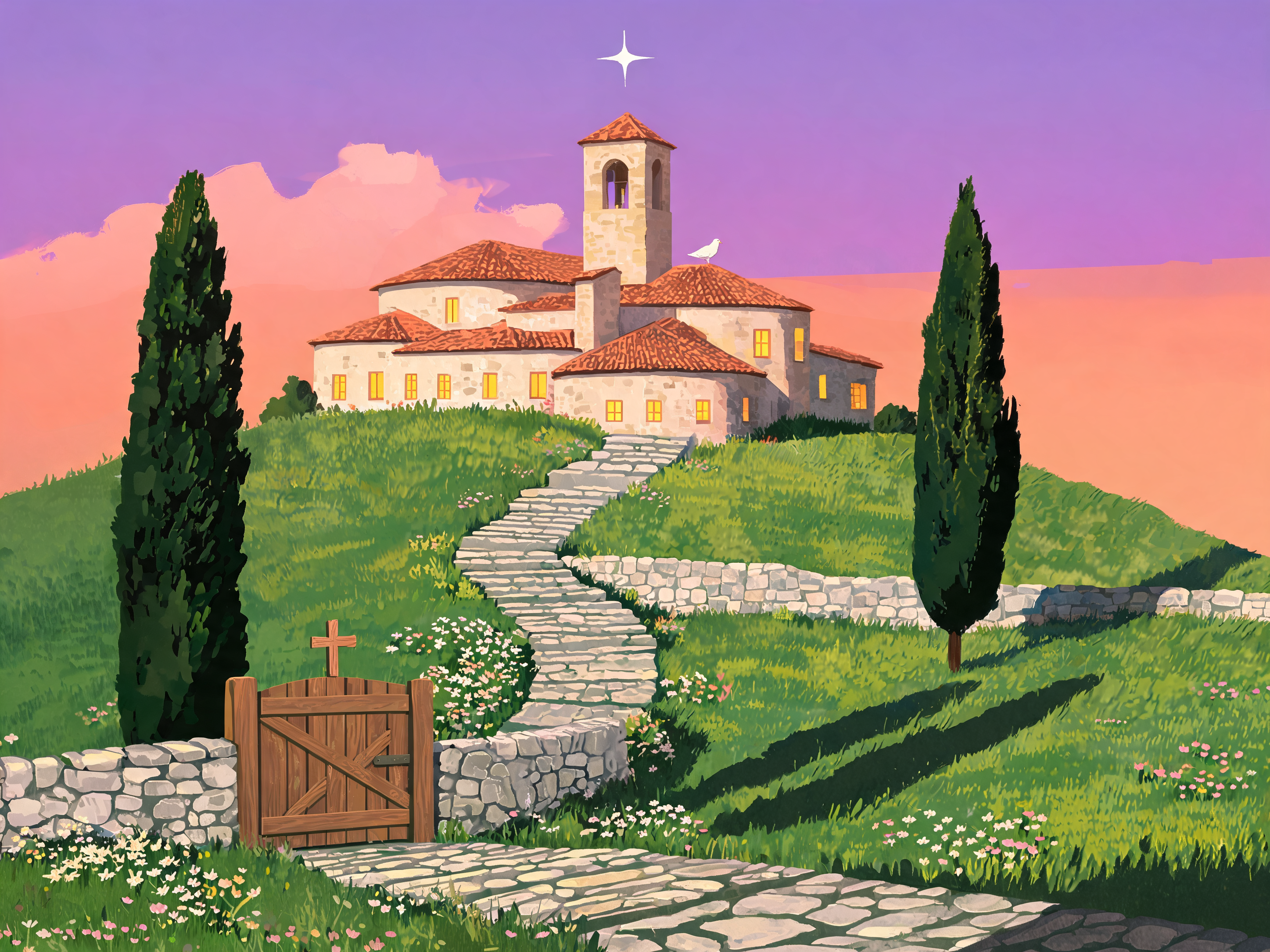 Monastery Hill Dusk