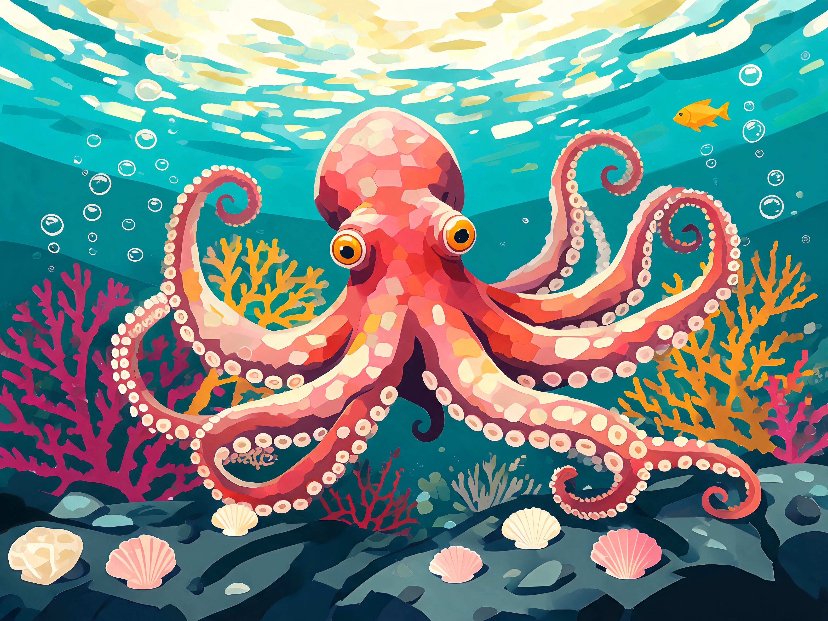 Mosaic Reef Octopus