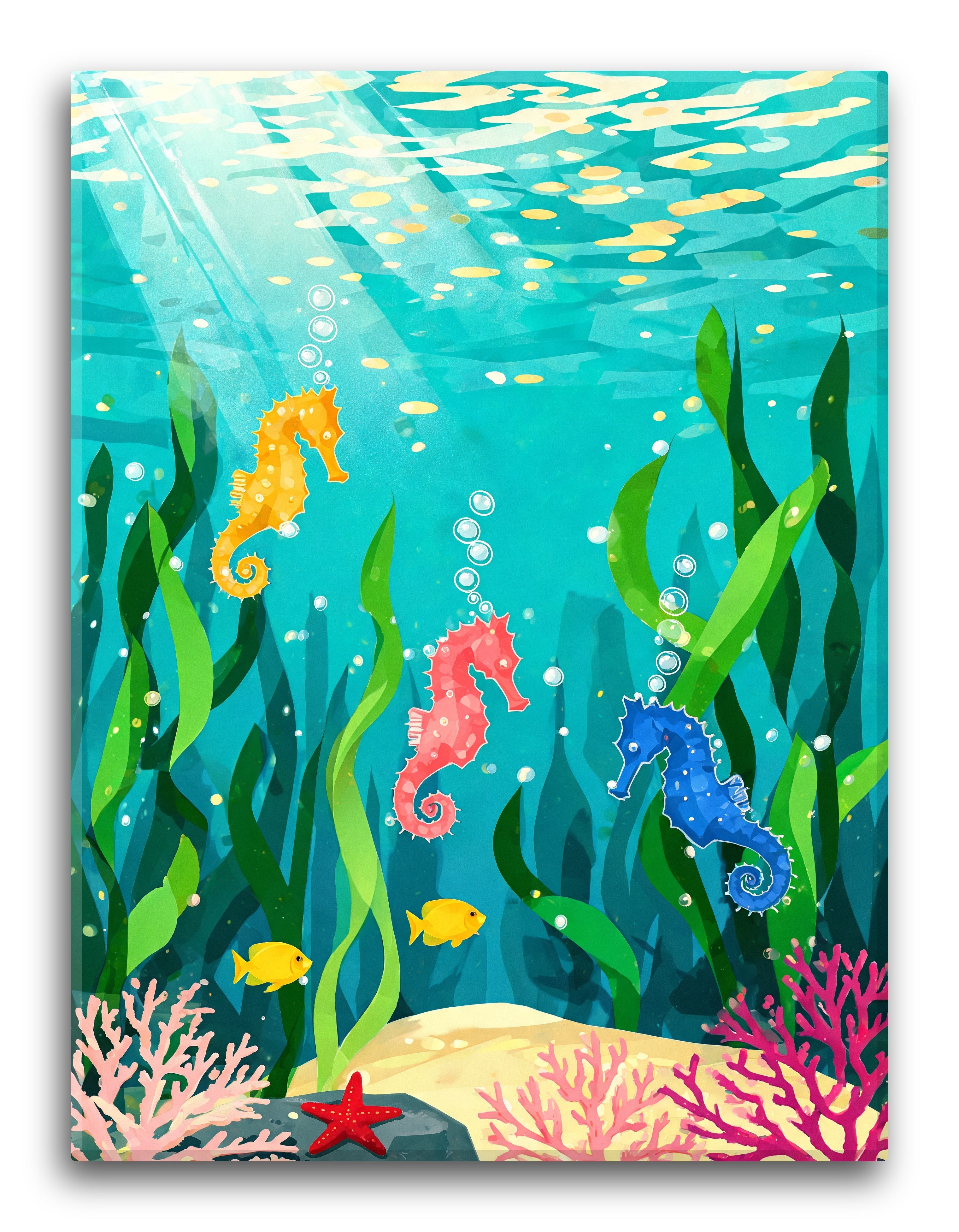 Mosaic Seahorse Tile