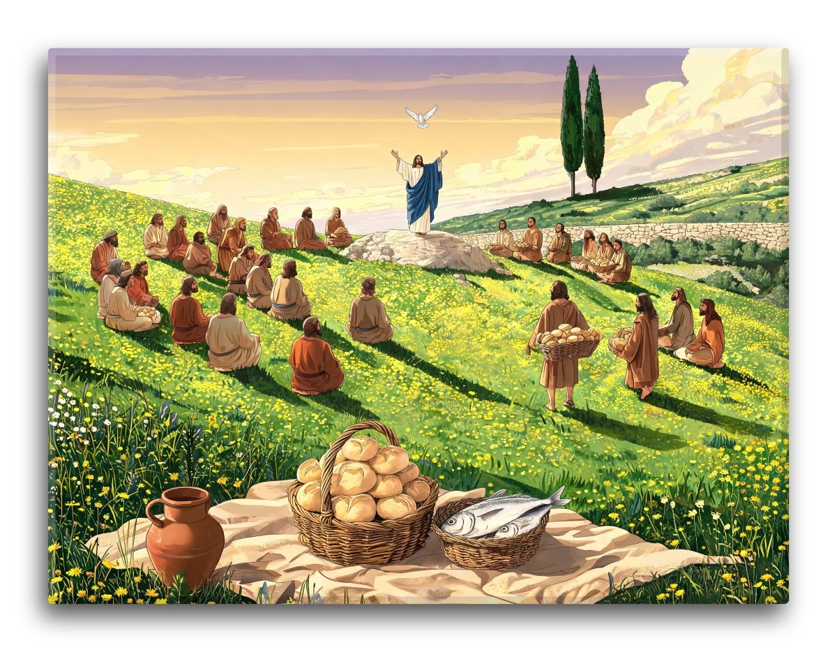 Multitude Seated On Grass - Escape by Numbers