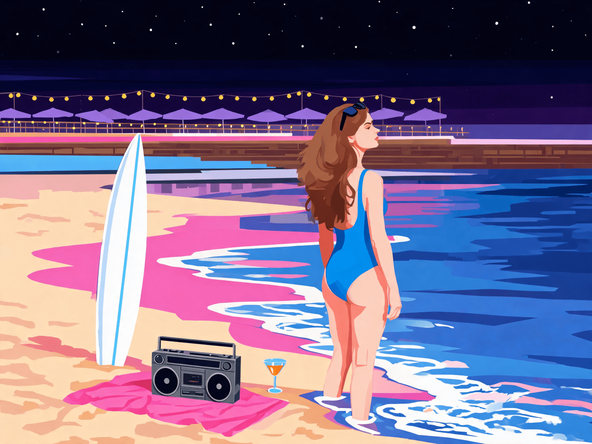 Neon Bayside Twilight - Escape by Numbers