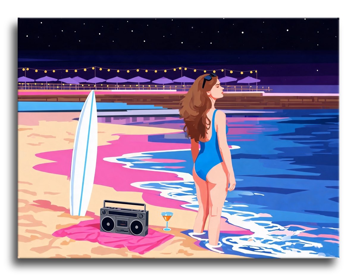 Neon Bayside Twilight - Escape by Numbers