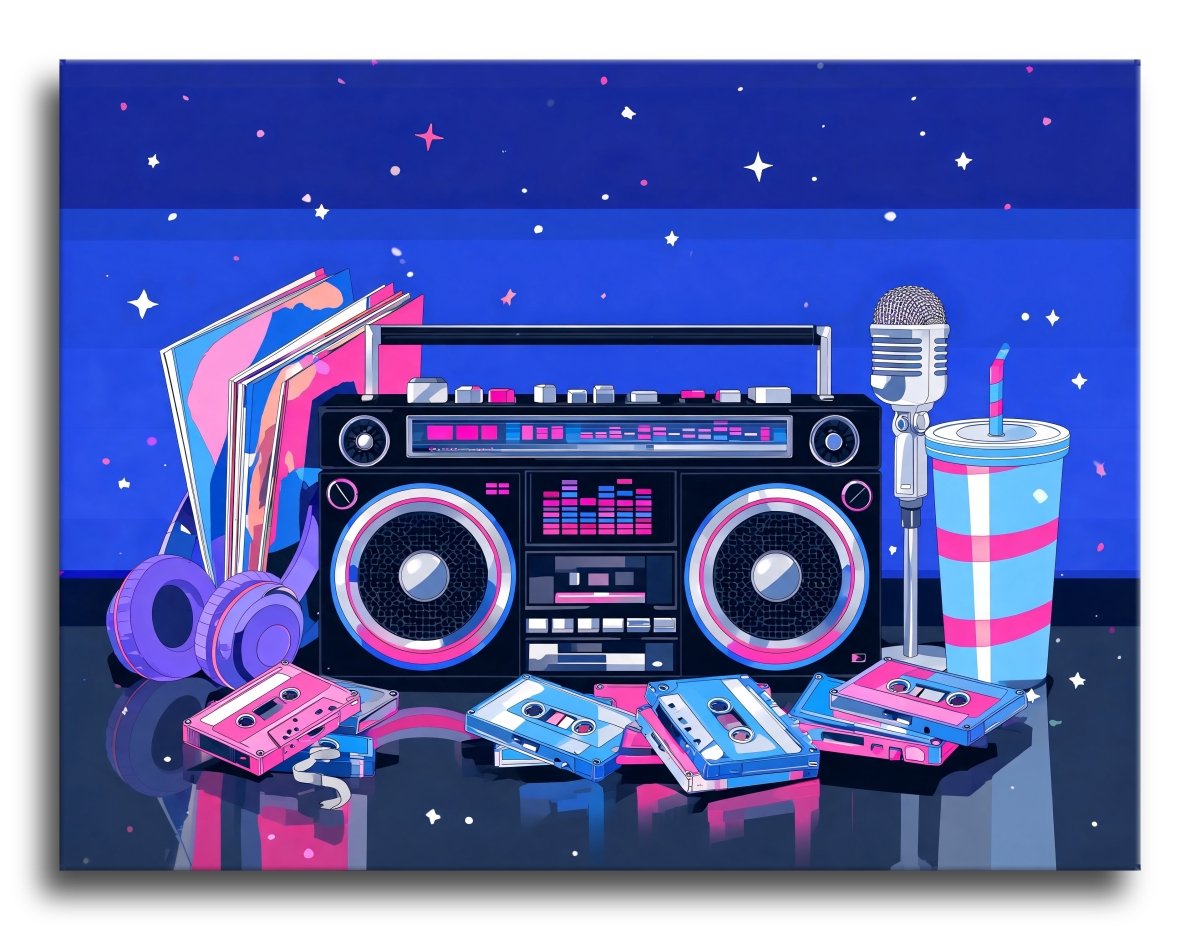 Neon Boombox Boulevard - Escape by Numbers
