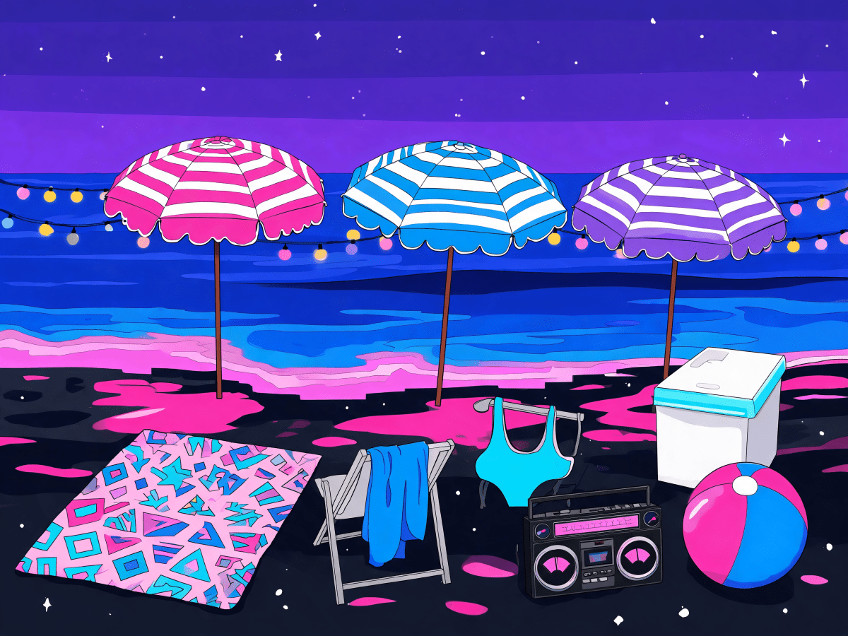 Neon Cabana Coast - Escape by Numbers
