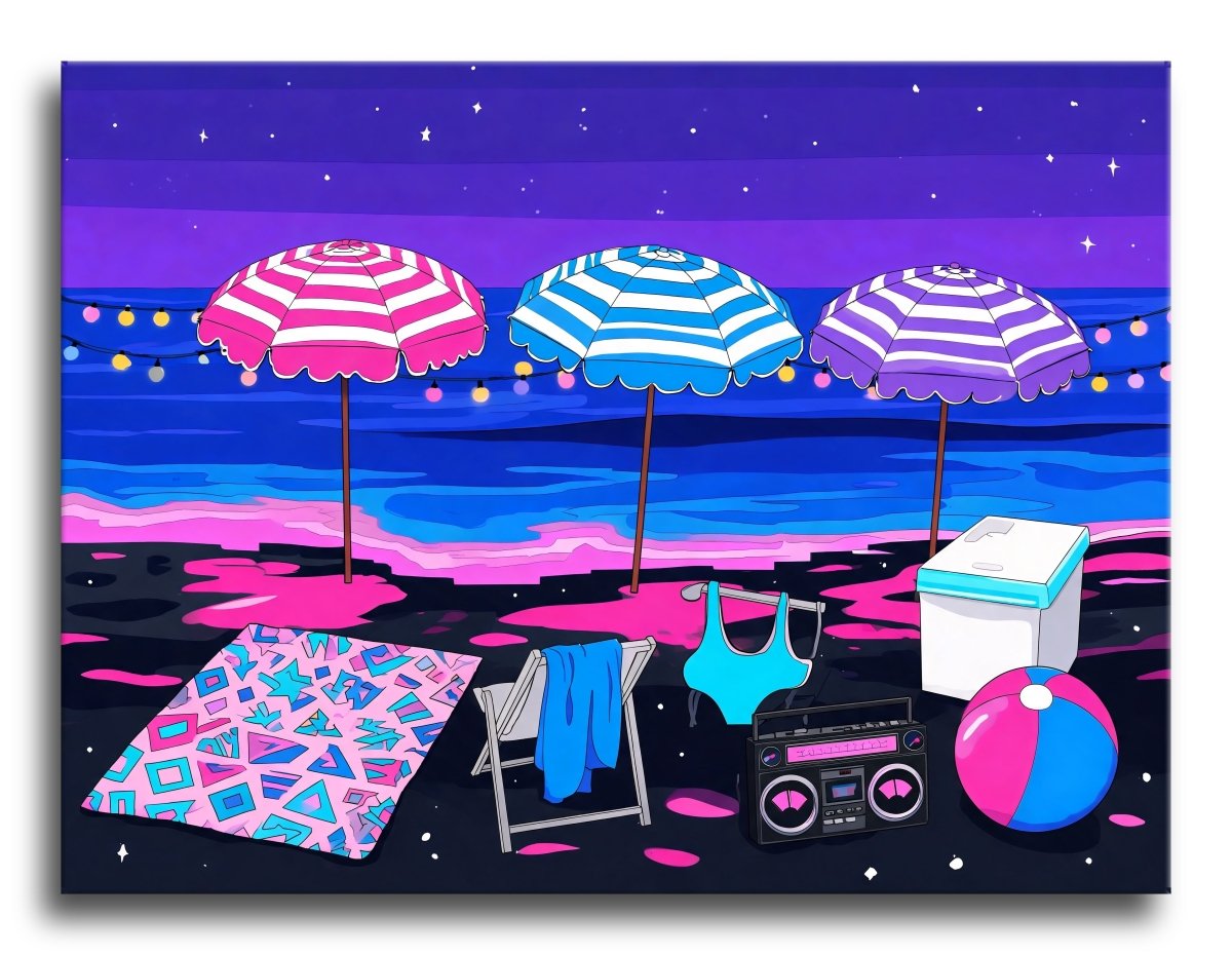 Neon Cabana Coast - Escape by Numbers