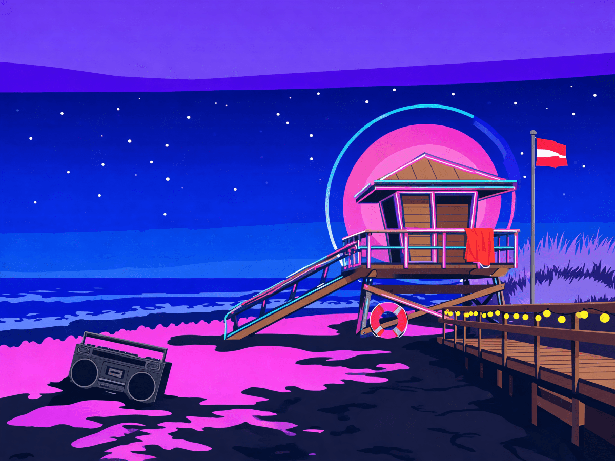 Neon Tower Midnight - Escape by Numbers