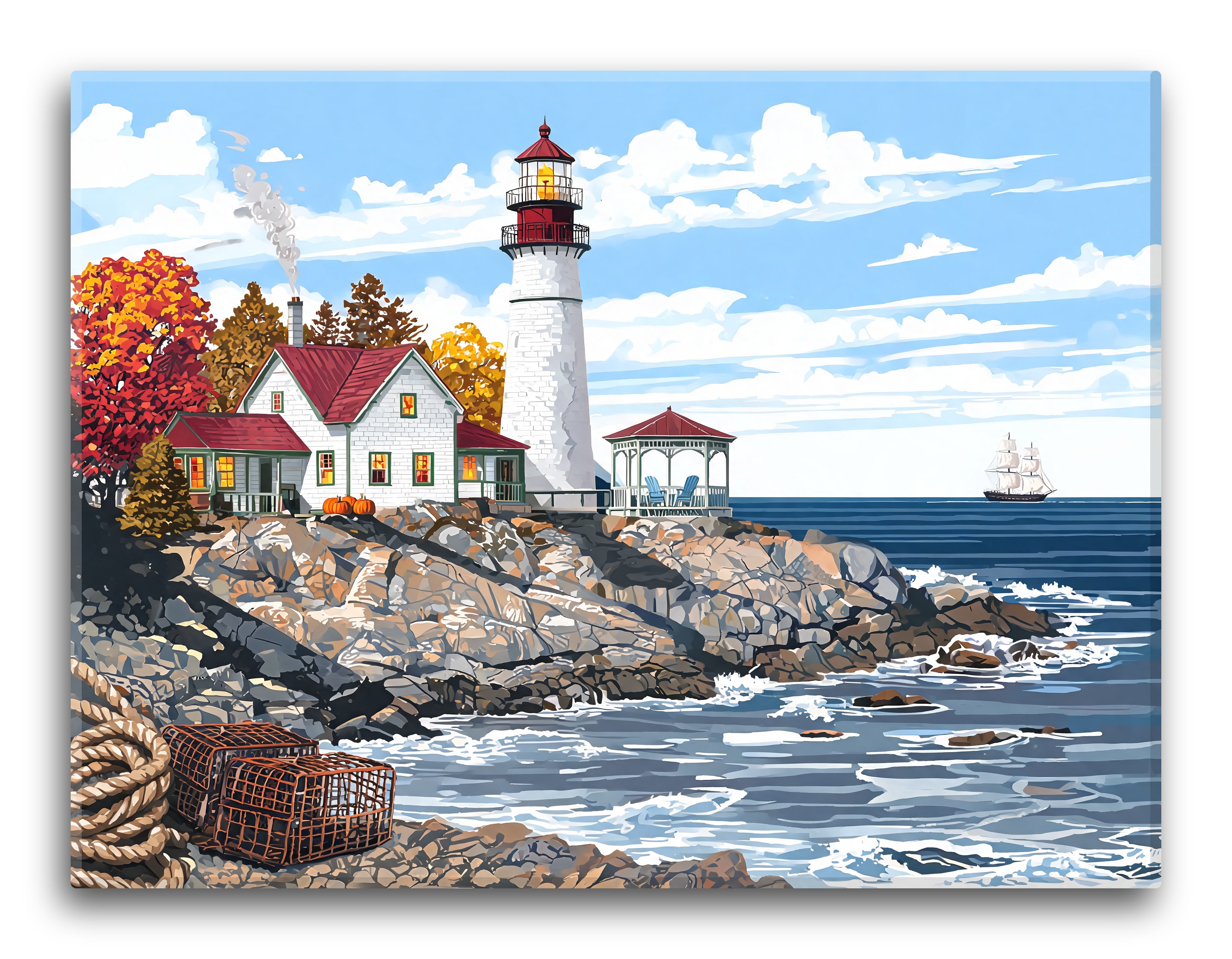 New England October Coast