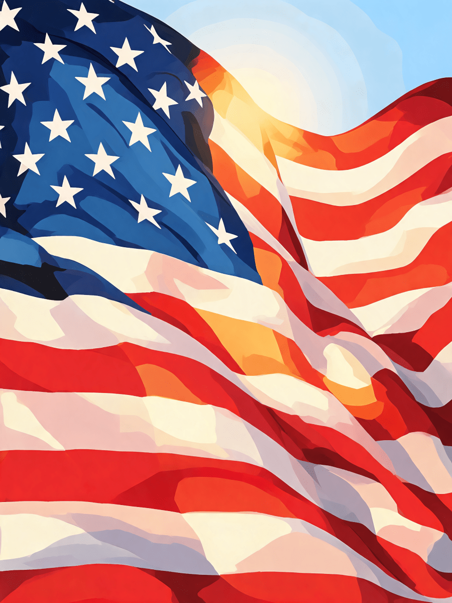 Old Glory Waving - Escape by Numbers