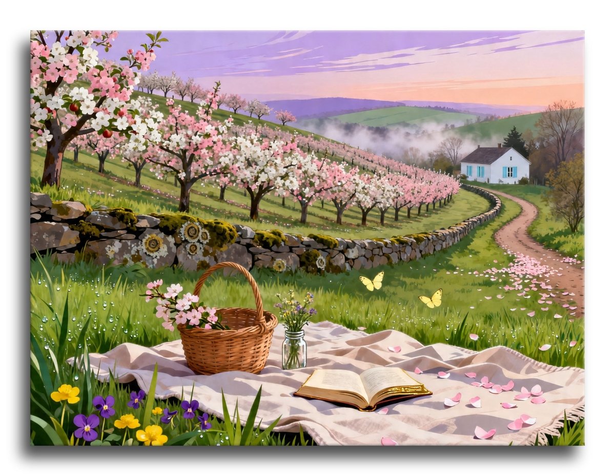 Orchard Spring Picnic - Escape by Numbers